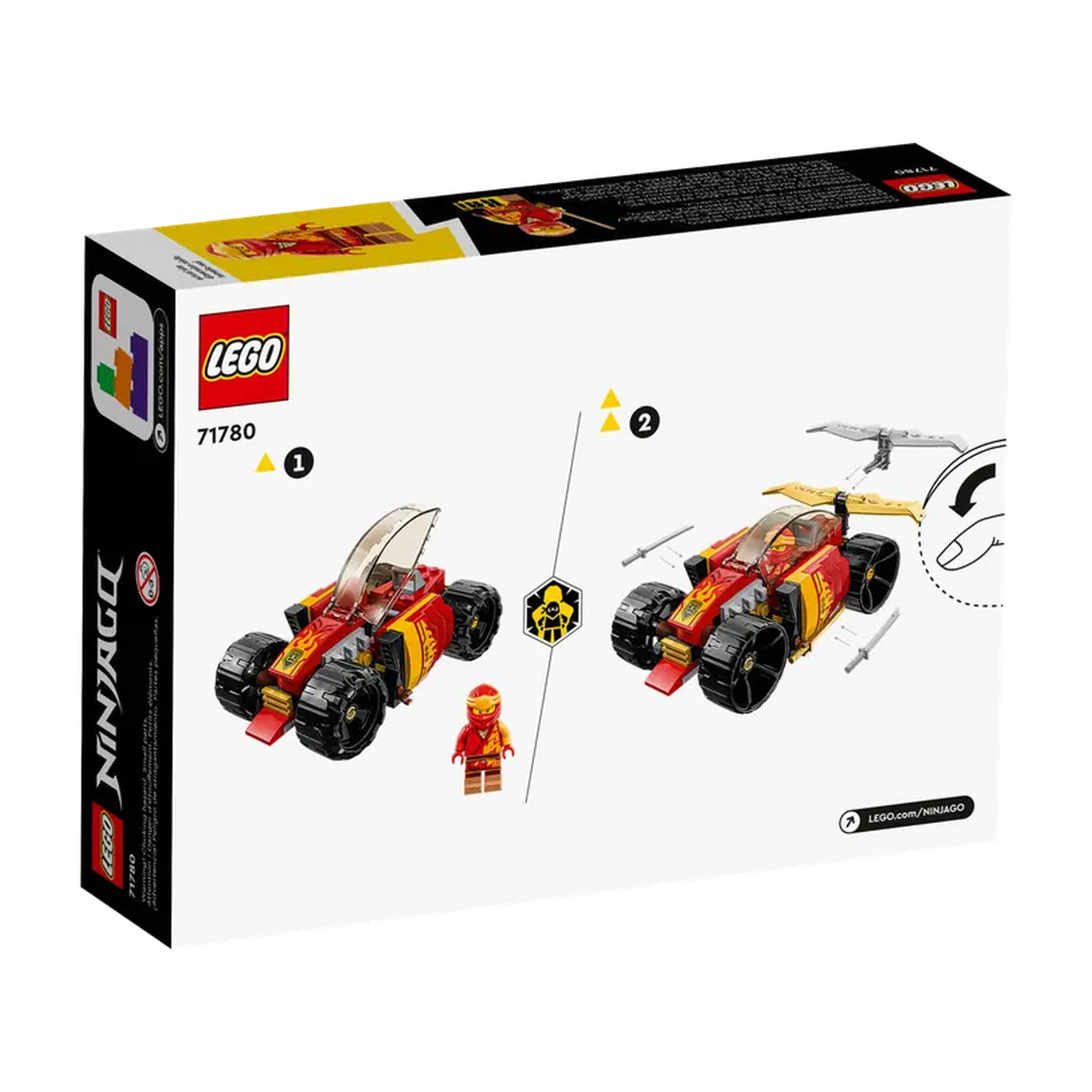 Lego - Ninjago - El coche de carreras ninja EVO de Kai - Juguetes de construcción