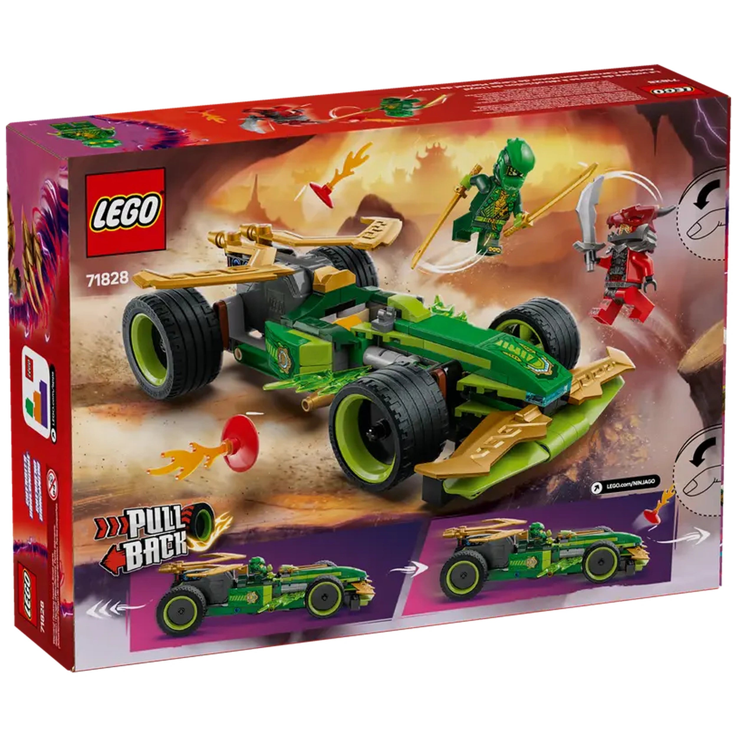 Lego - Ninjago - Lloyd's Pull-Back Race Car - Construction Set Toys