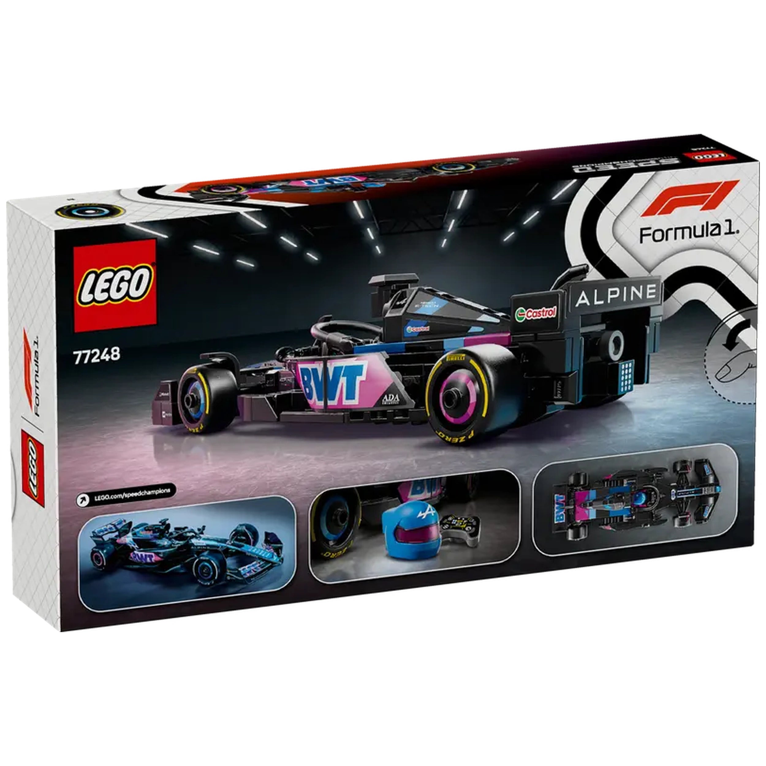 Lego - Speed Champions - BWT Alpine F1 Team A524 Coche de Carreras - Set de Construcción Juguetes