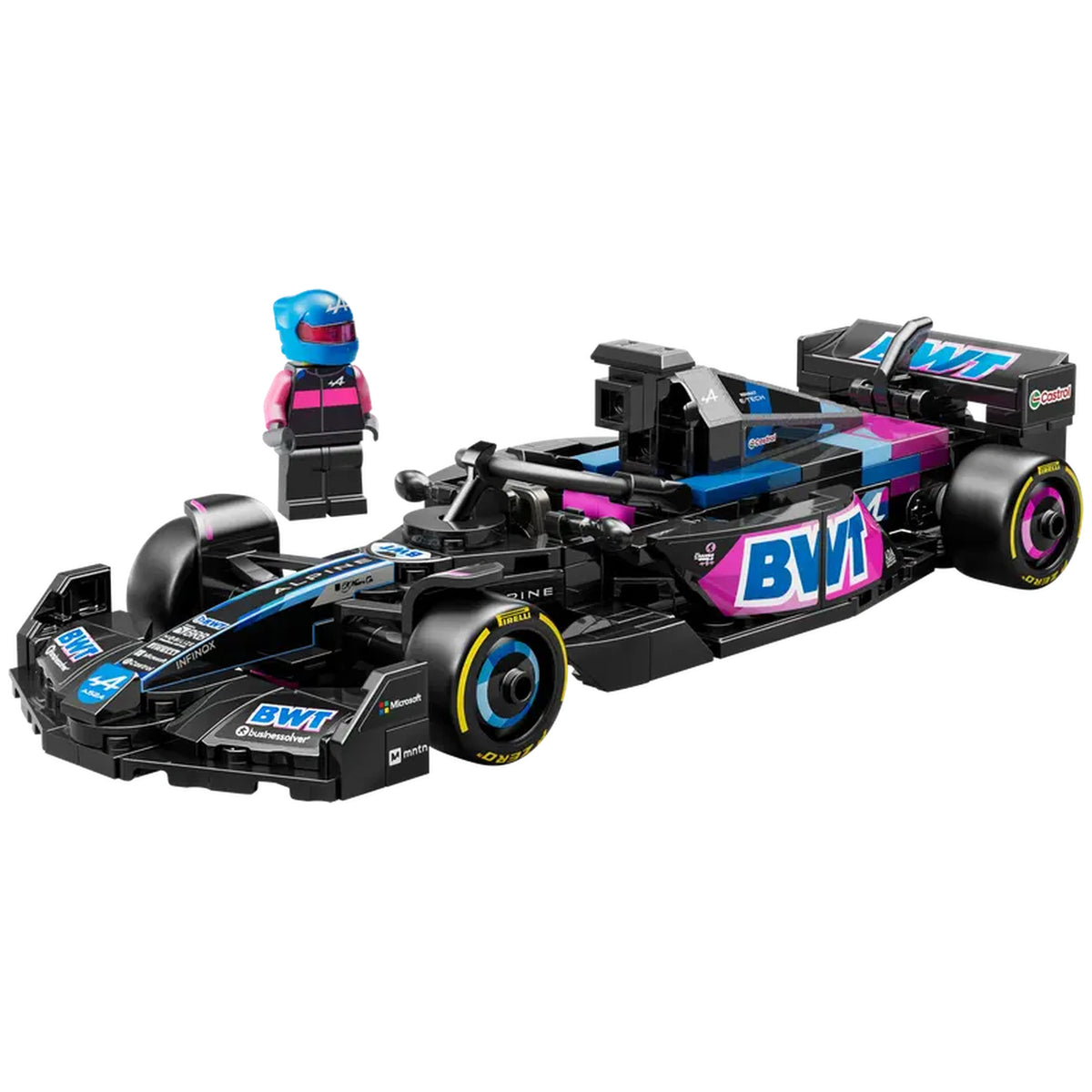 Lego - Speed Champions - BWT Alpine F1 Team A524 Coche de Carreras - Set de Construcción Juguetes