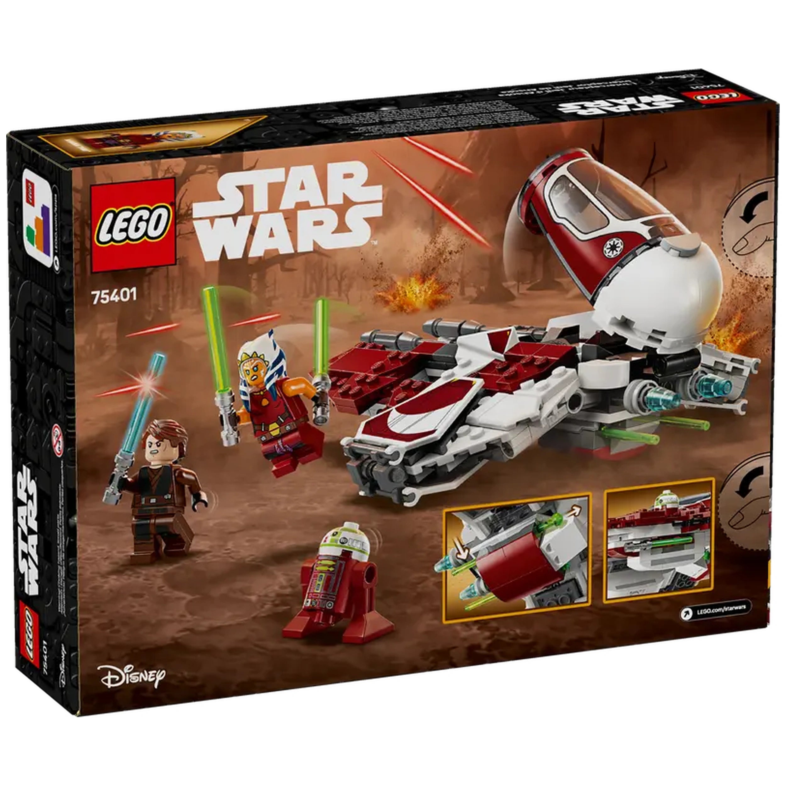 Lego - Star Wars - Ahsoka's Jedi Interceptor - Construction Set Toys