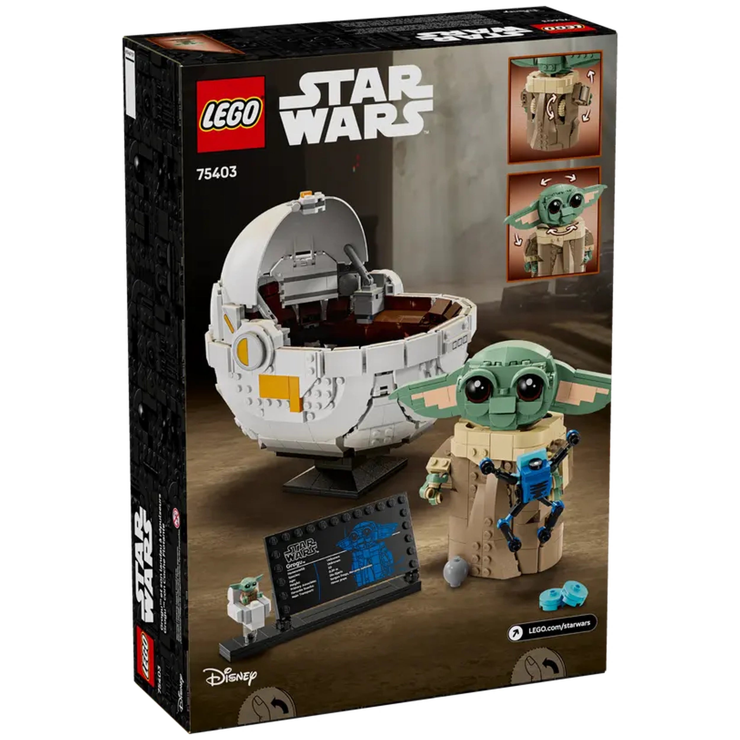 Lego - Star Wars - Grogu with Hover Pram - Construction Set Toys