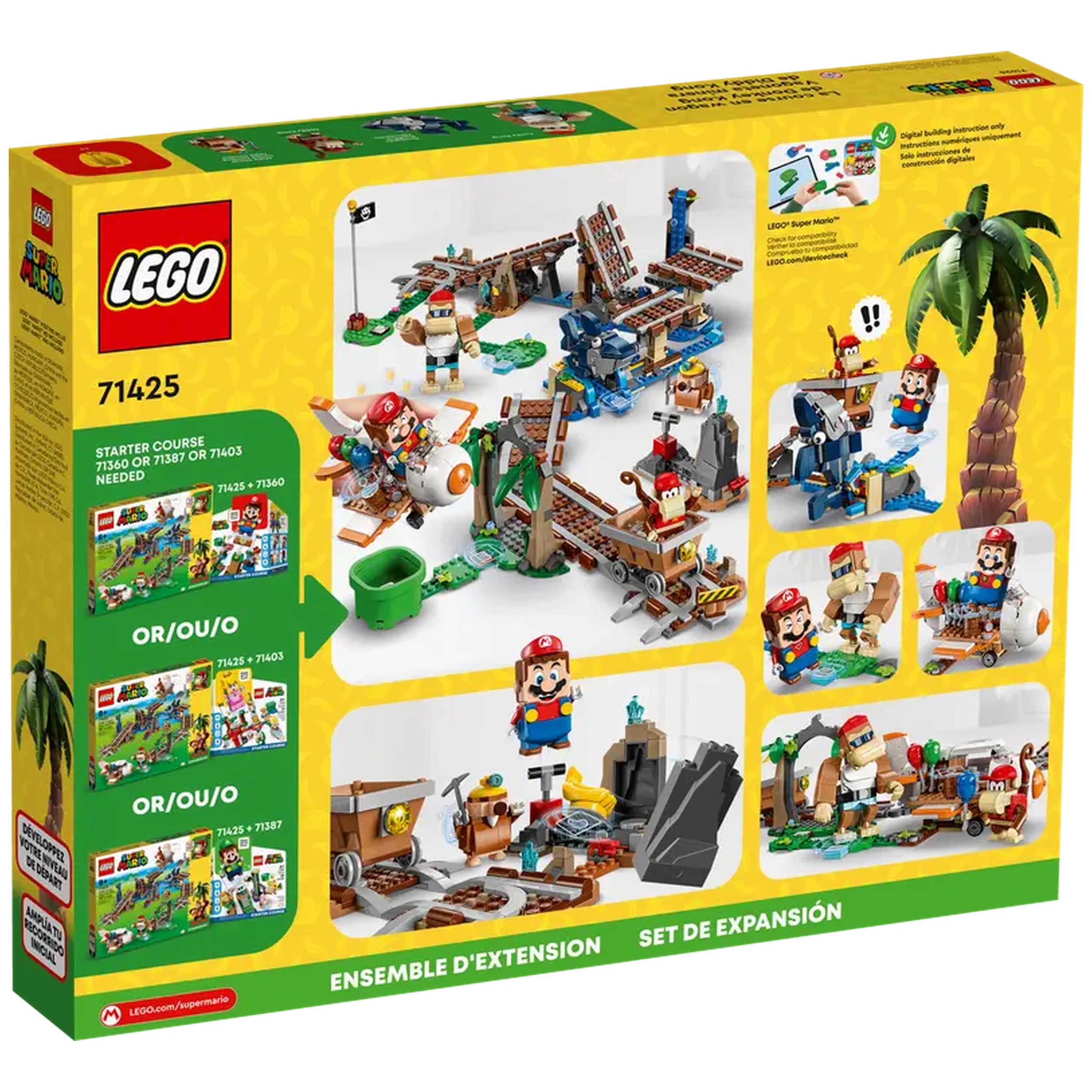 Lego - Super Mario - Diddy Kong's Mine Cart Ride - Construction Set Toys