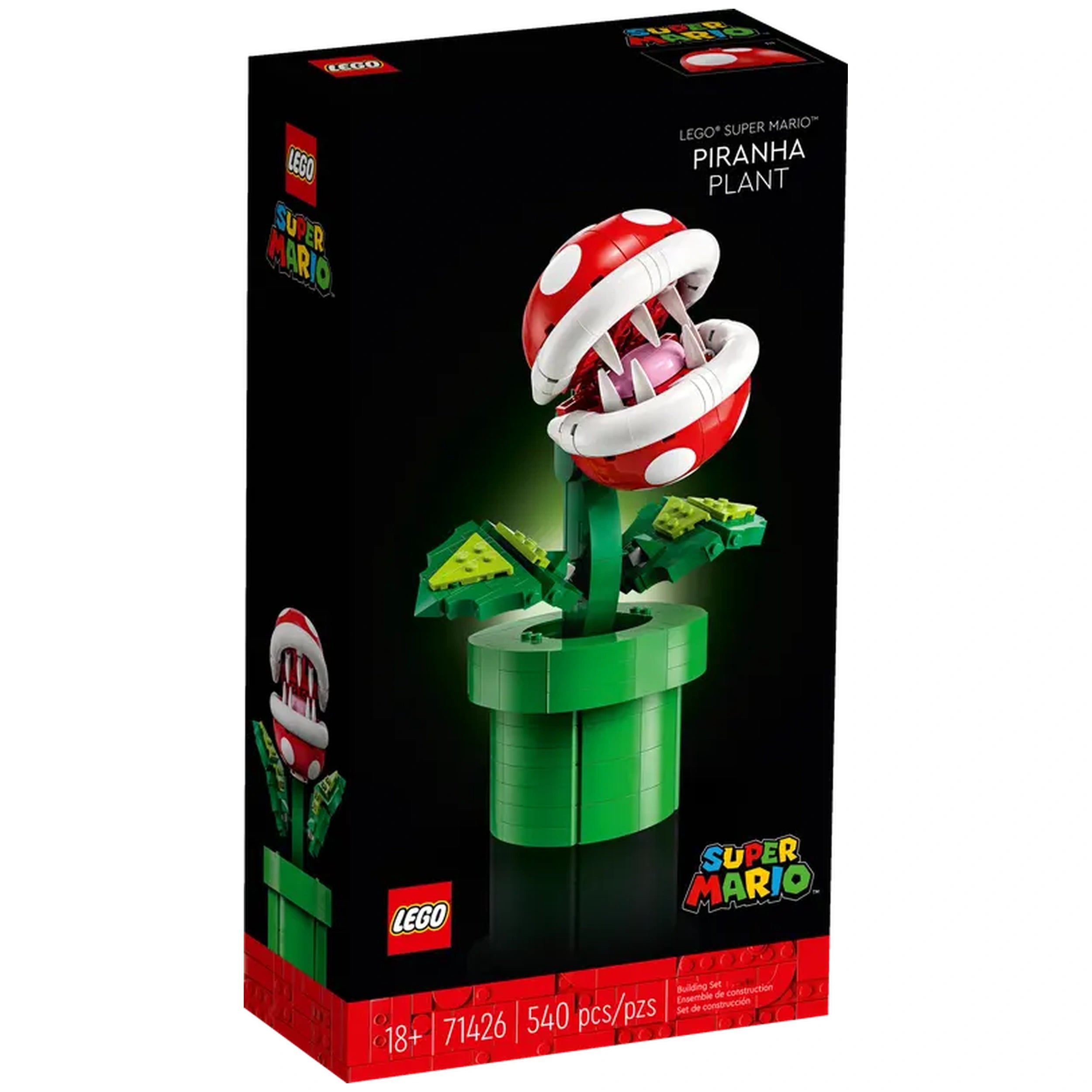 Lego - Super Mario - Set de Construcción de la Planta Piraña - Juguetes