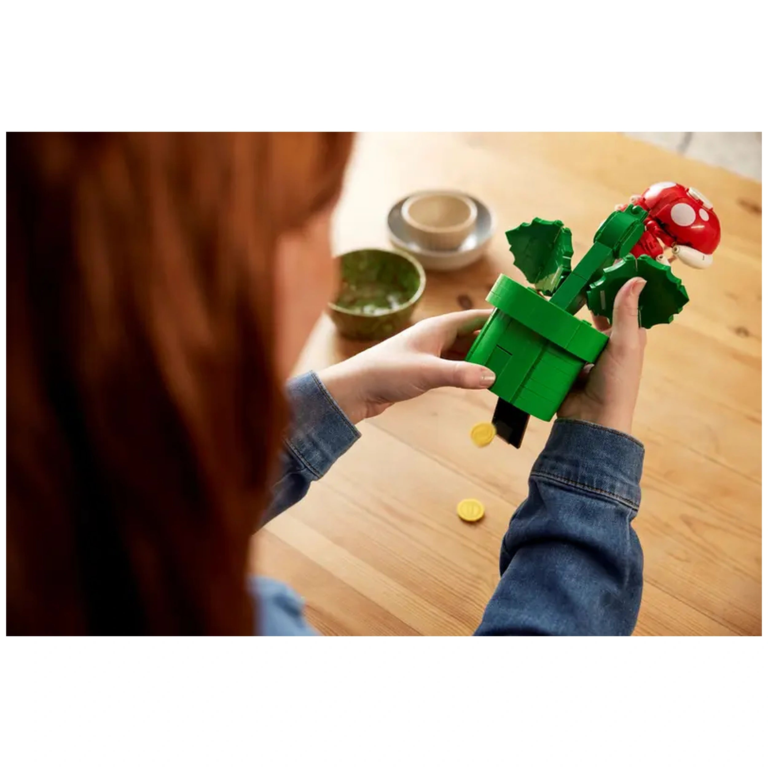 Lego - Super Mario - Set de Construcción de la Planta Piraña - Juguetes