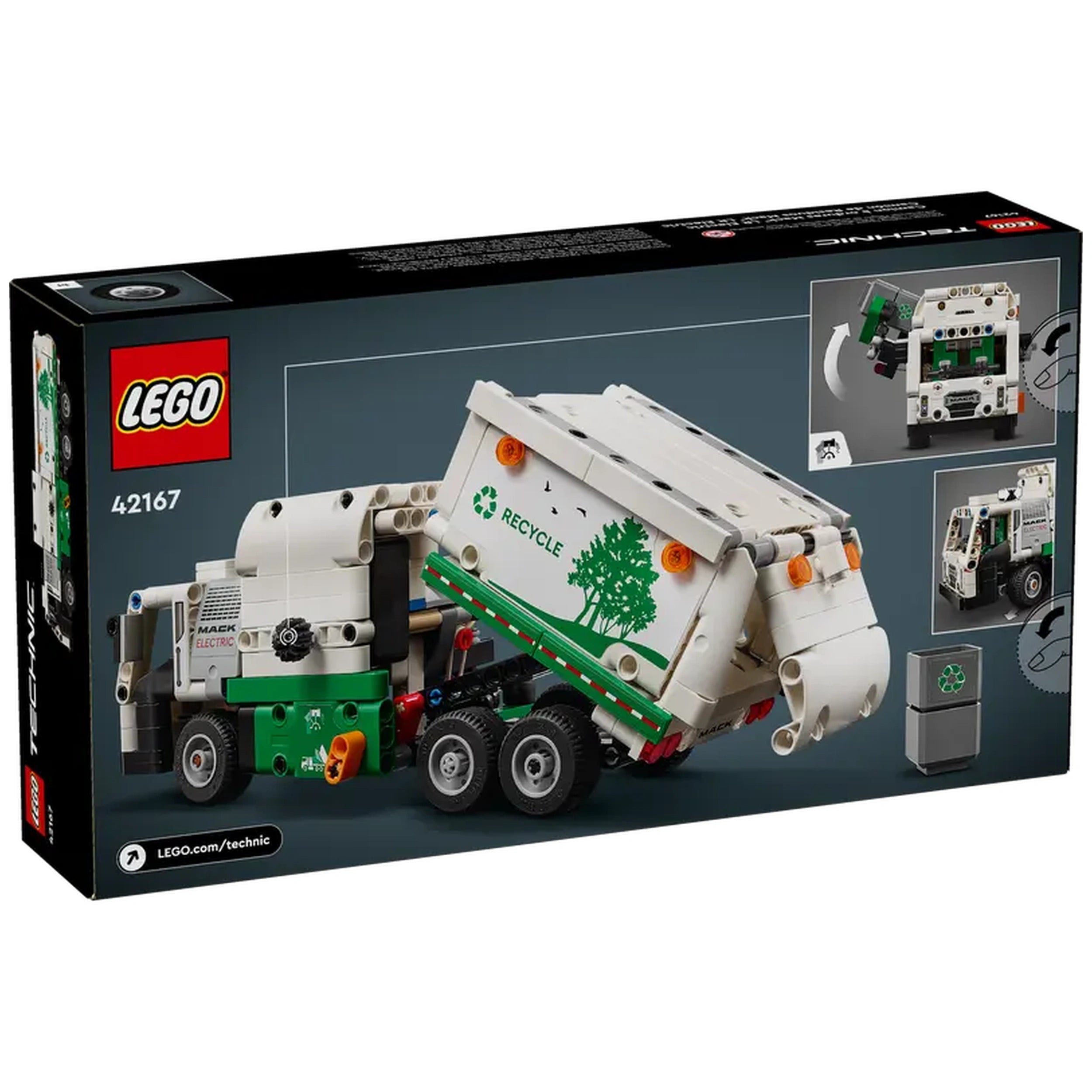 Lego - Technic - Mack LR Electric Garbage Truck - Construction Set Toys