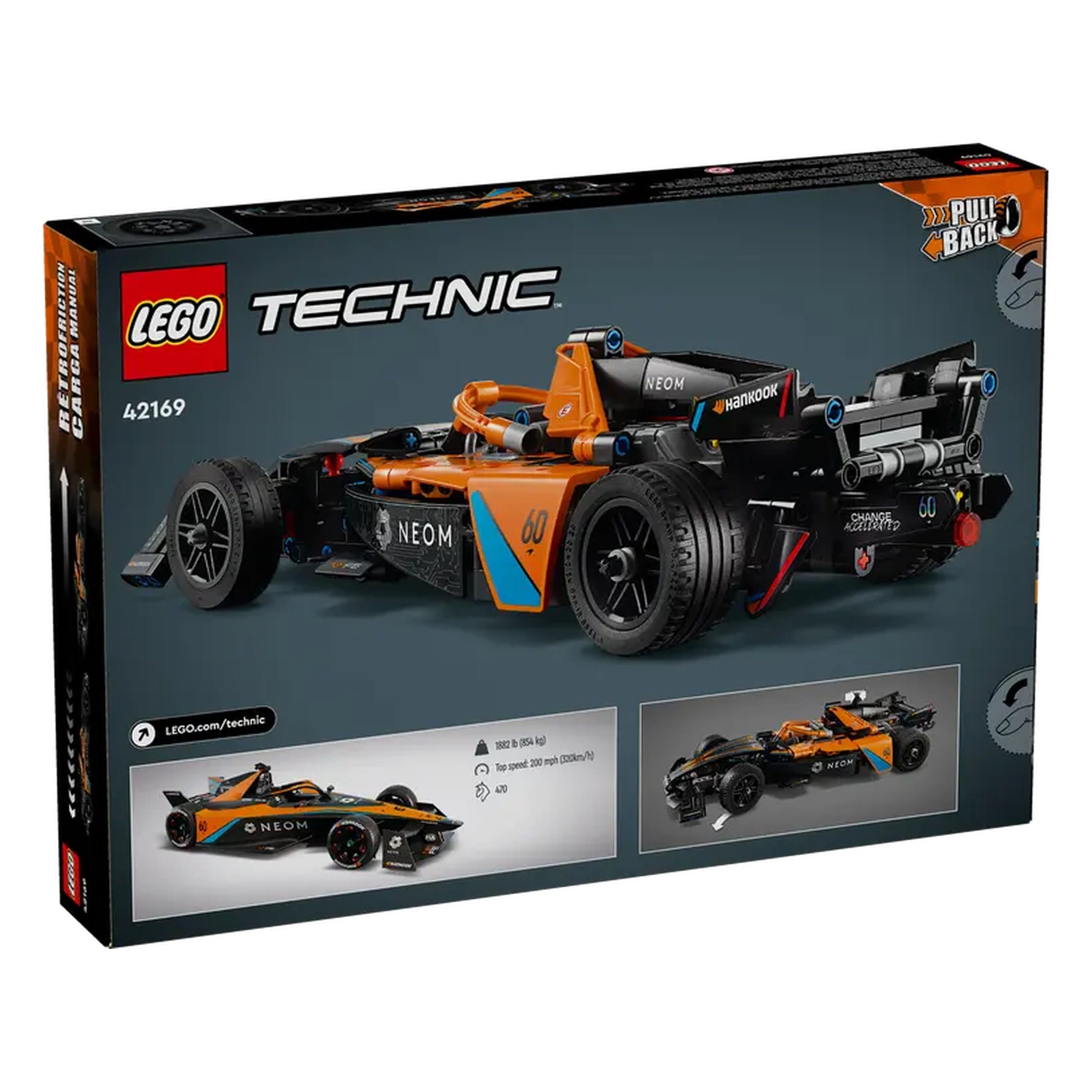 Lego - Technic - Equipo NEOM McLaren de Fórmula E - Juguetes de Set de Construcción
