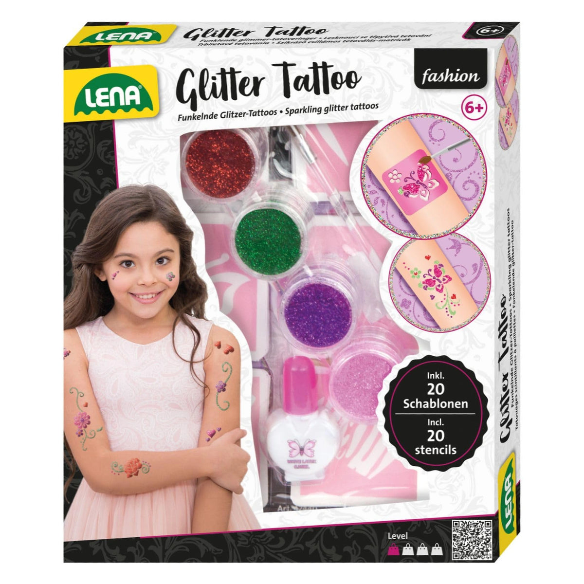Lena - Set de Tatuajes Brillantes - Maquillaje
