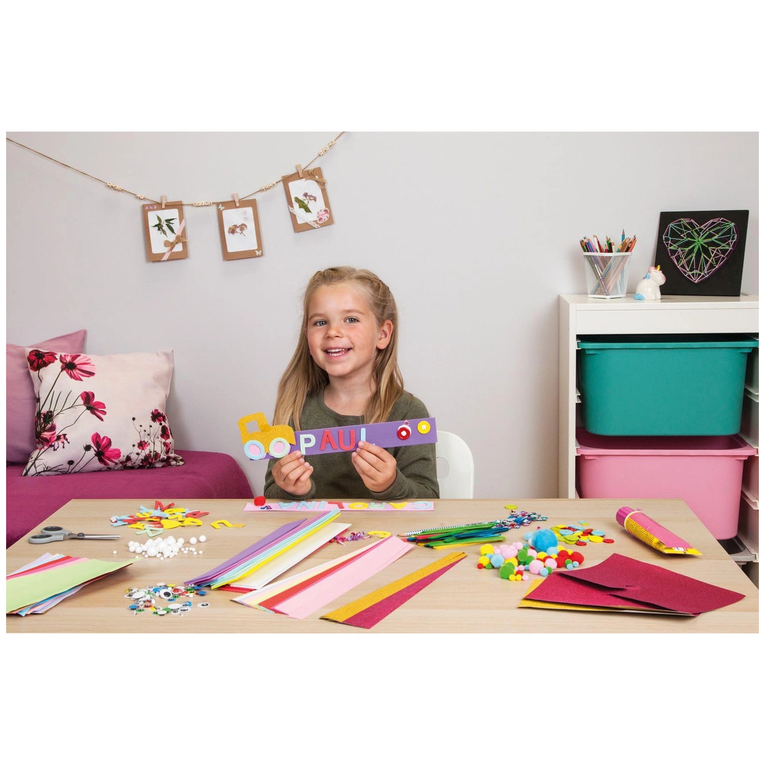 Lena - Caja de Manualidades Rosa - Artes y Manualidades
