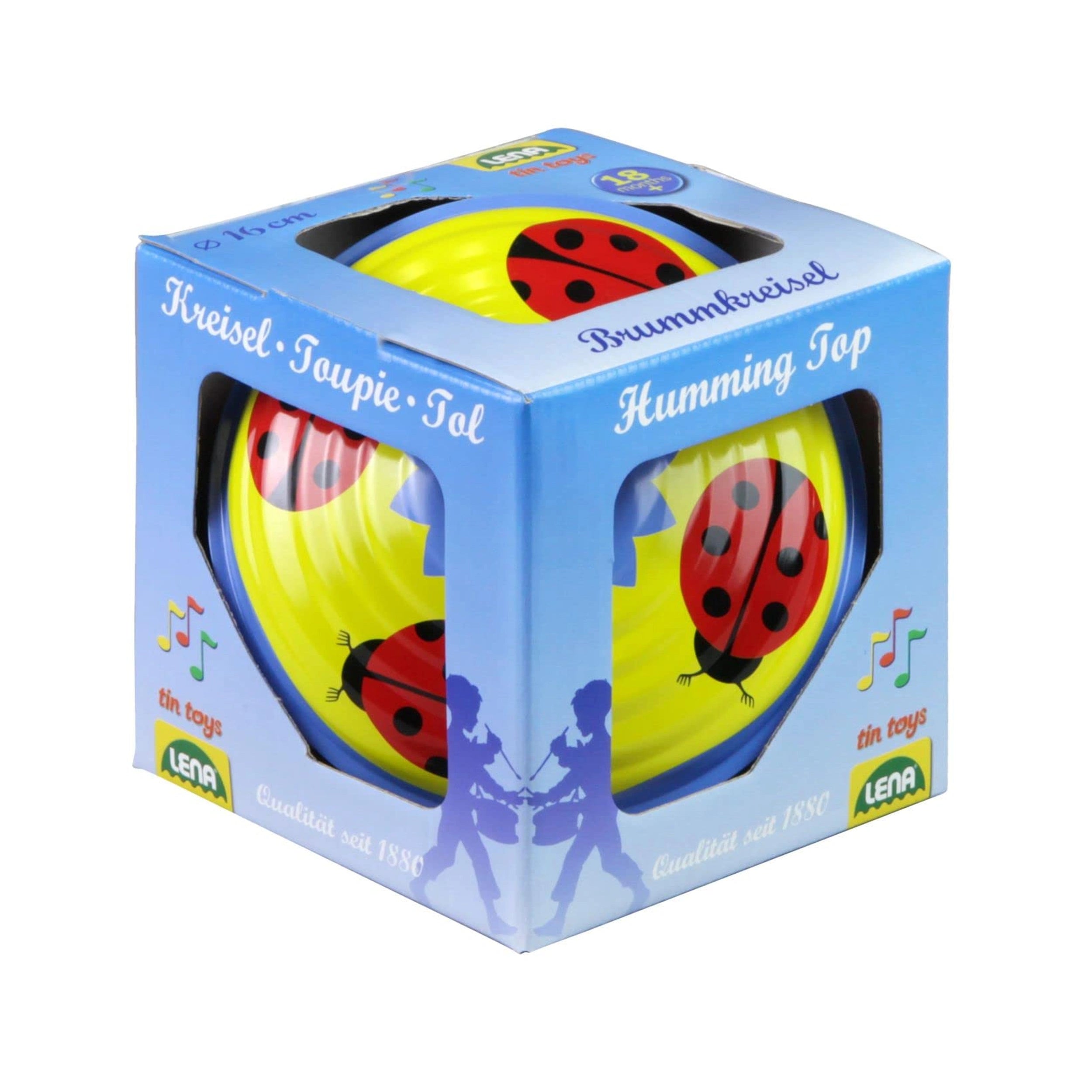 Lena - Spinning Top - Rotating Lady Bug 16 cm - Baby Activity Toys
