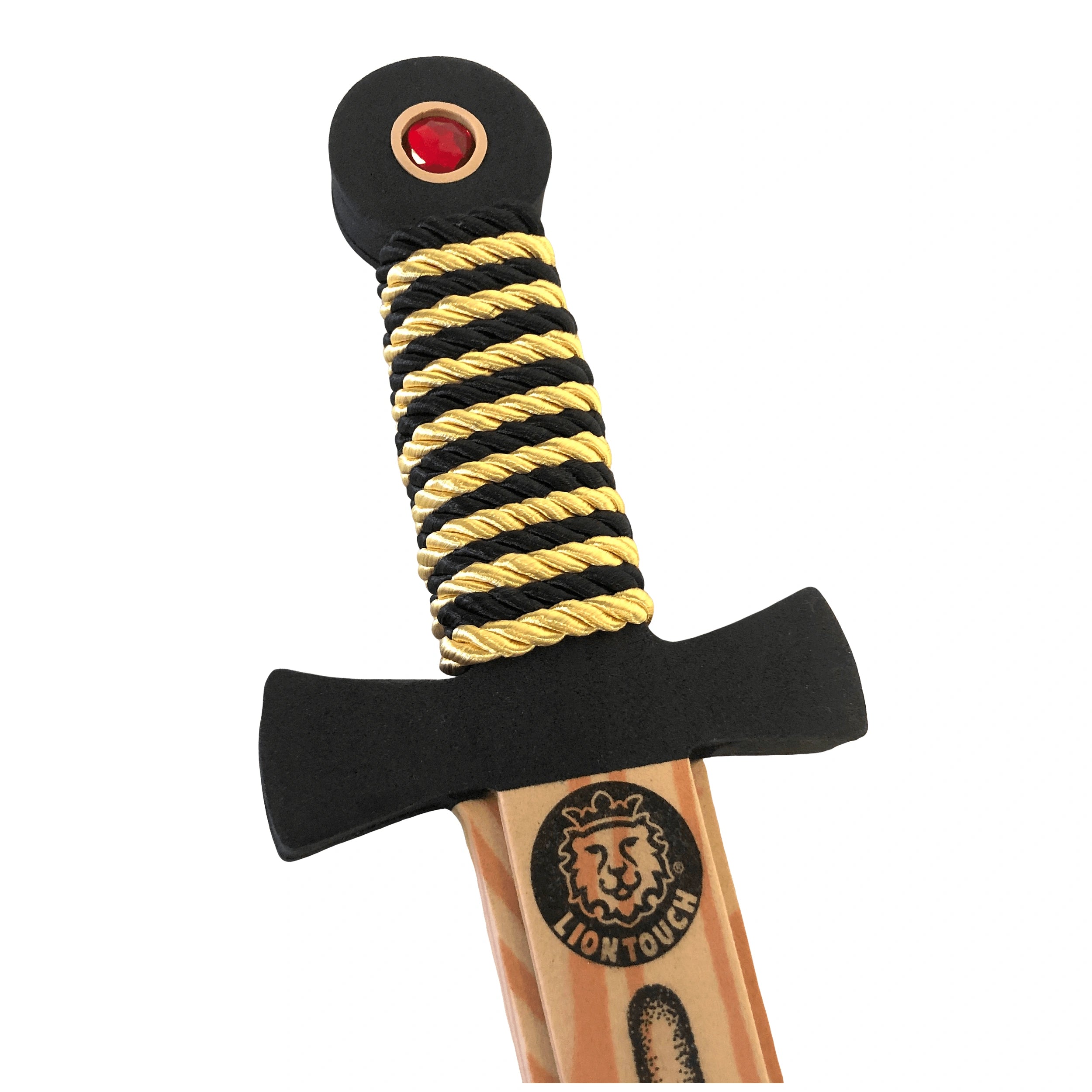 Liontouch - Espada WoodyLion · Oro/Negro - La Línea WoodyLion - Profesiones de Imaginación y Juego de Roles