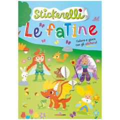 Ludattica - Libro de Pegatinas Le Fatine - Edición Italiana - Juguetes Educativos