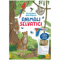 MACRO JUNIOR - Libro de pegatinas de animales salvajes de la naturaleza
