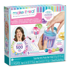 MAKE IT REAL - Party Nails Glitter Nail Studio - Makeup