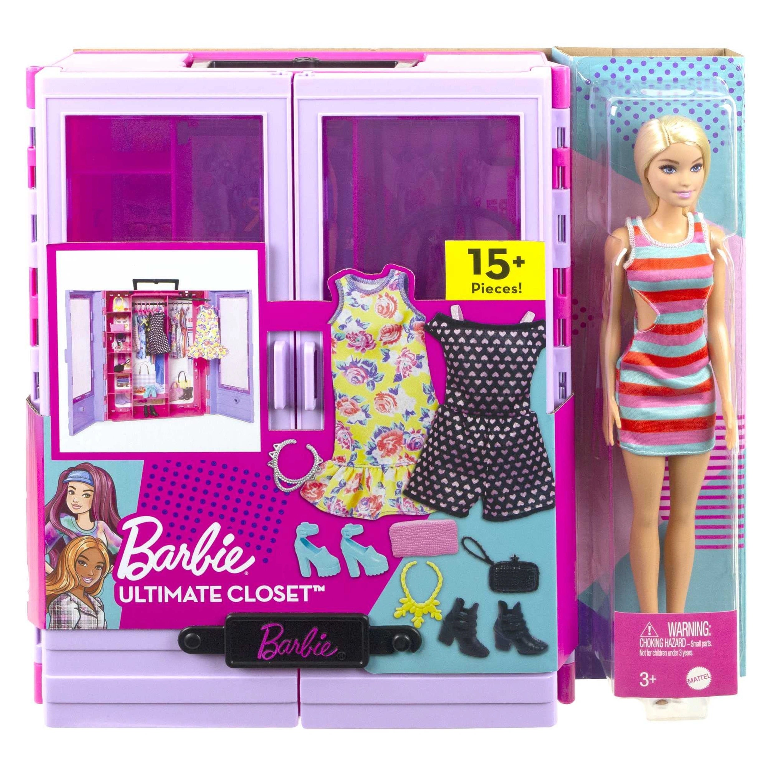 MATTEL - Barbie - Juego de armario definitivo - Muñecas - Juguetes - Figuras de juego