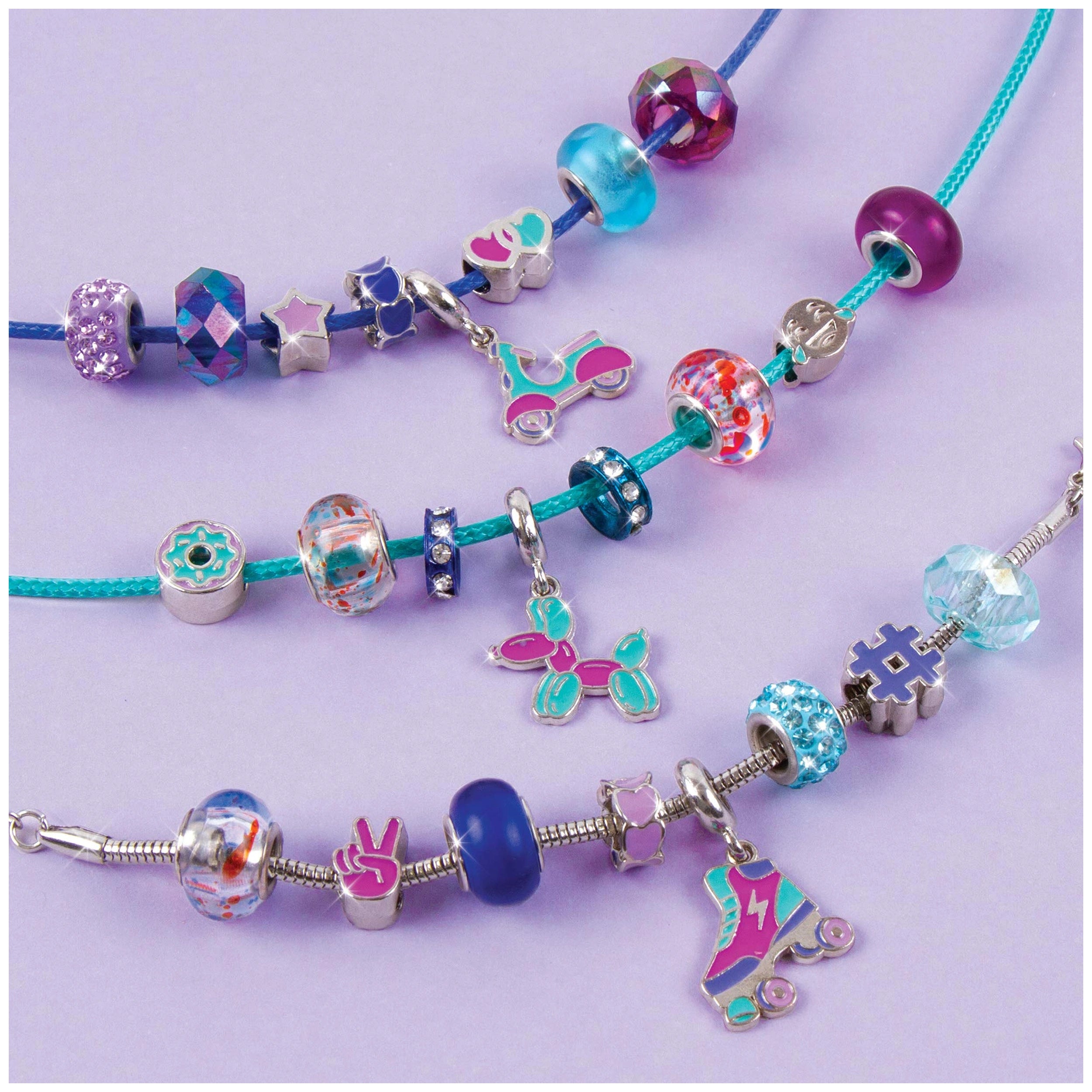 Make It Real - Halo Charms Bracelets True Blue - Arts & Crafts