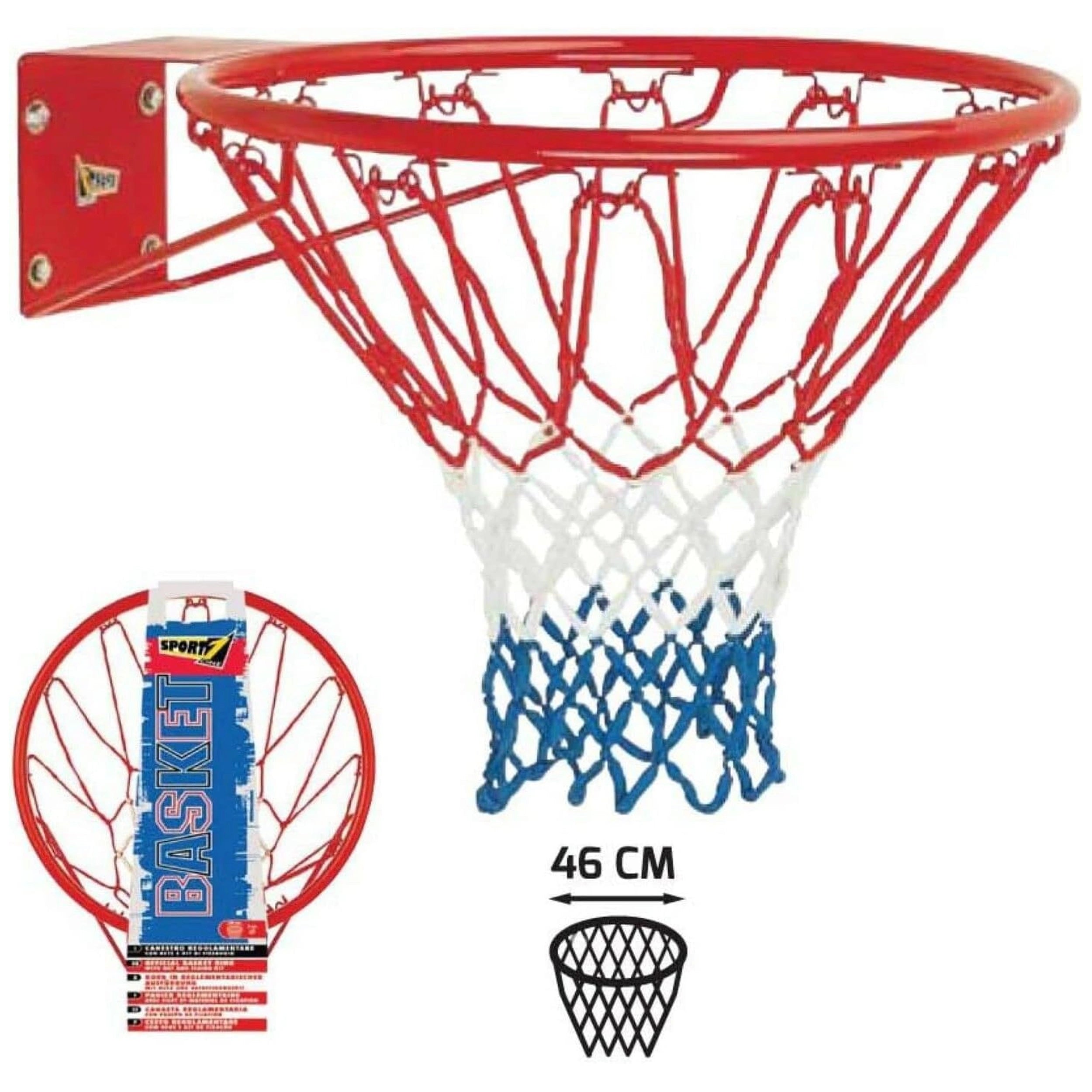 Mandelli - Basketball Hoop With 46 cm Net - Sports Toys