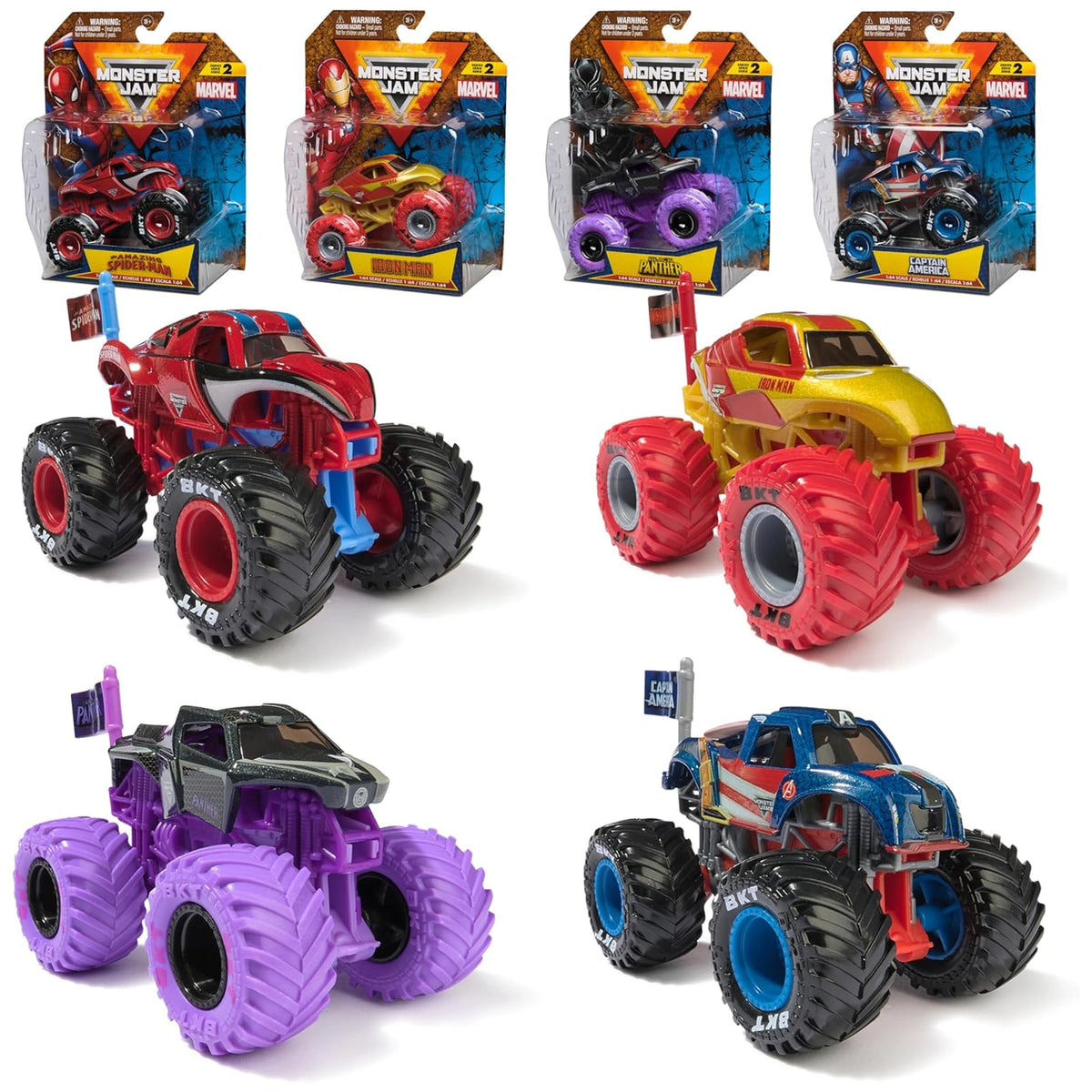 Marvel - Monster Jam Truck - Figuras de Acción y Juguetes