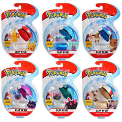 JAZWARES - Figura Clip N Go de Pokémon y Poké Ball - Figuras de Acción y Juguetes