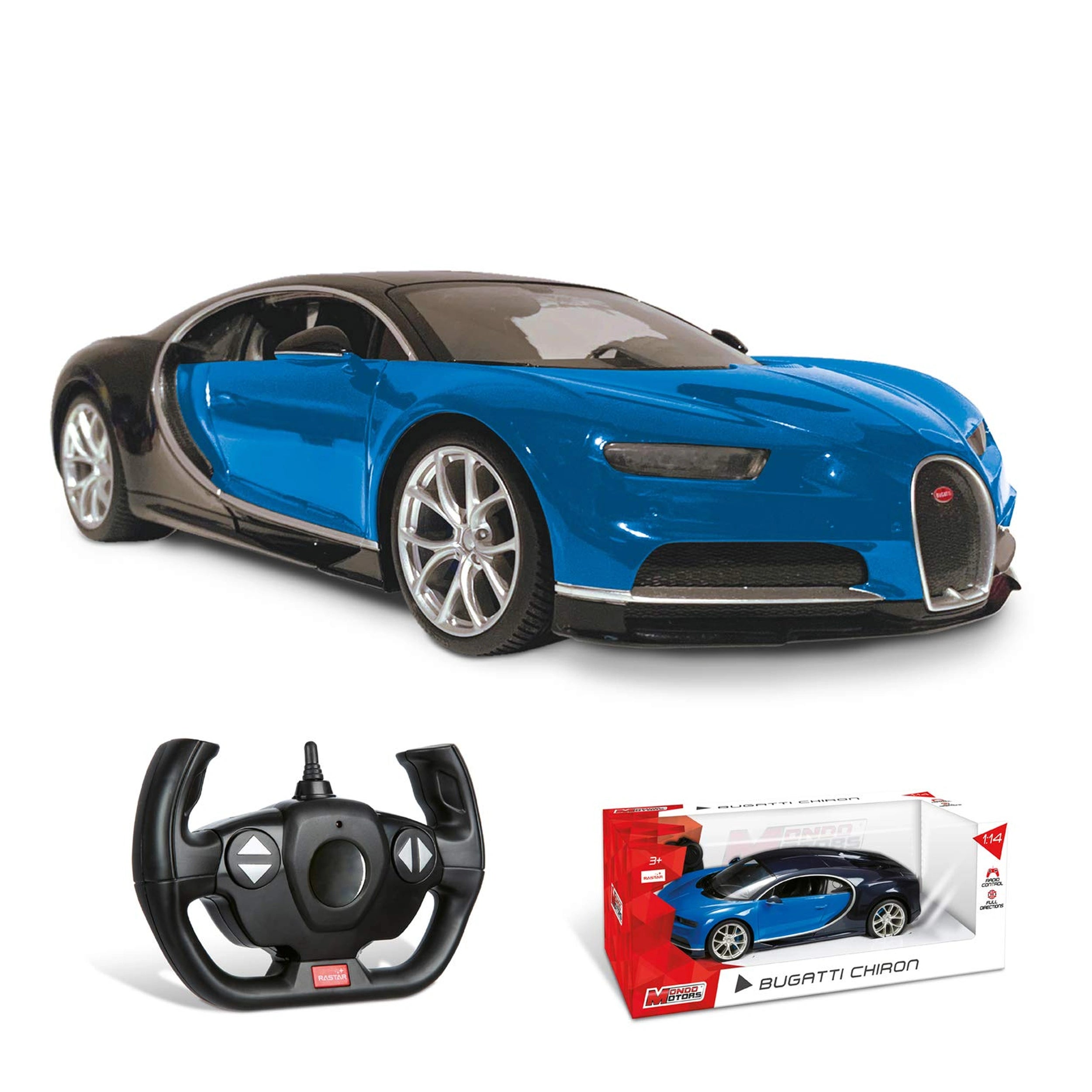 Mondo - Bugatti Chiron Control Remoto 2.4 GHz 1:14 Función Completa - Vehículos de Juego