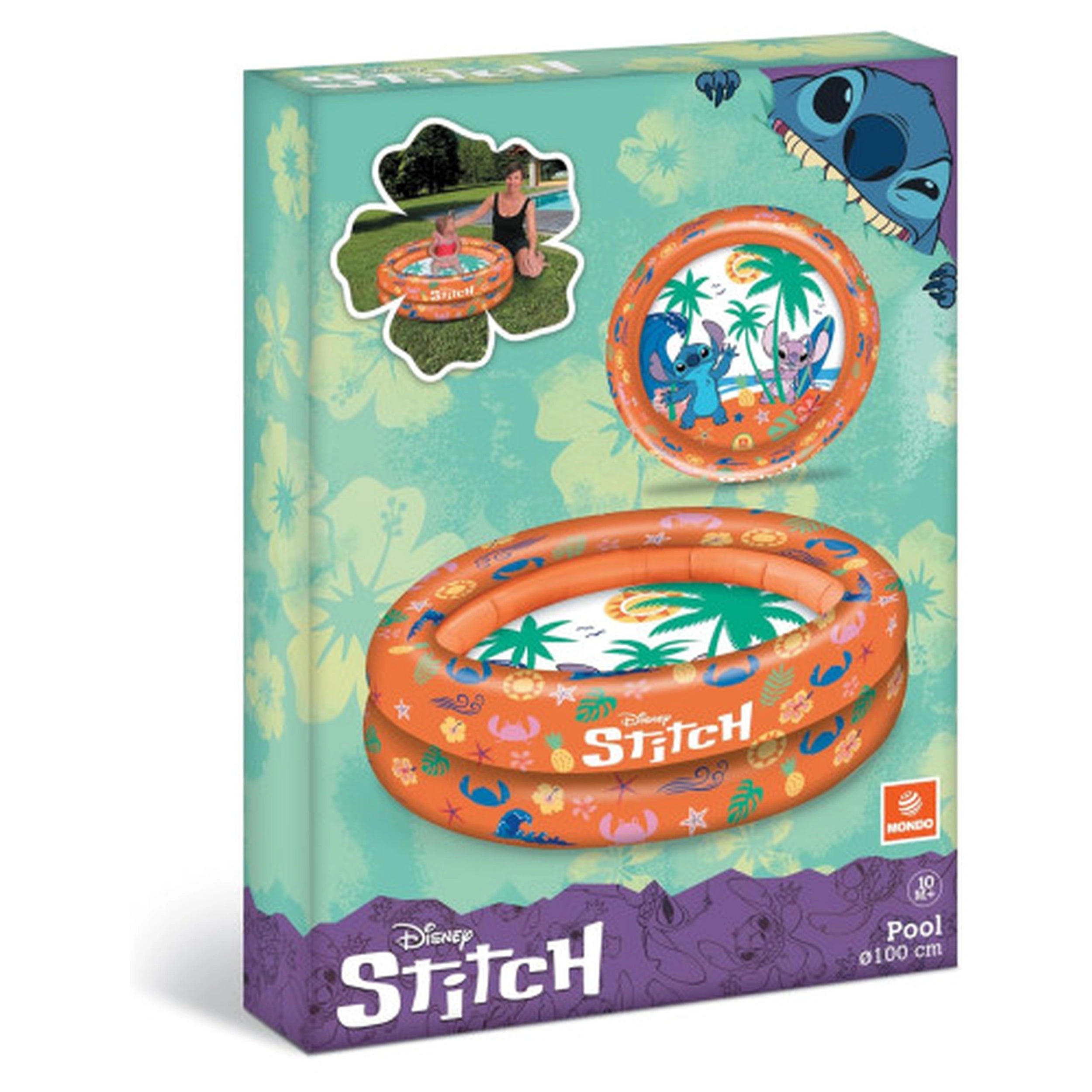 Mondo - Disney-Stitch-Anillos de piscina inflables - Equipamiento de juego al aire libre