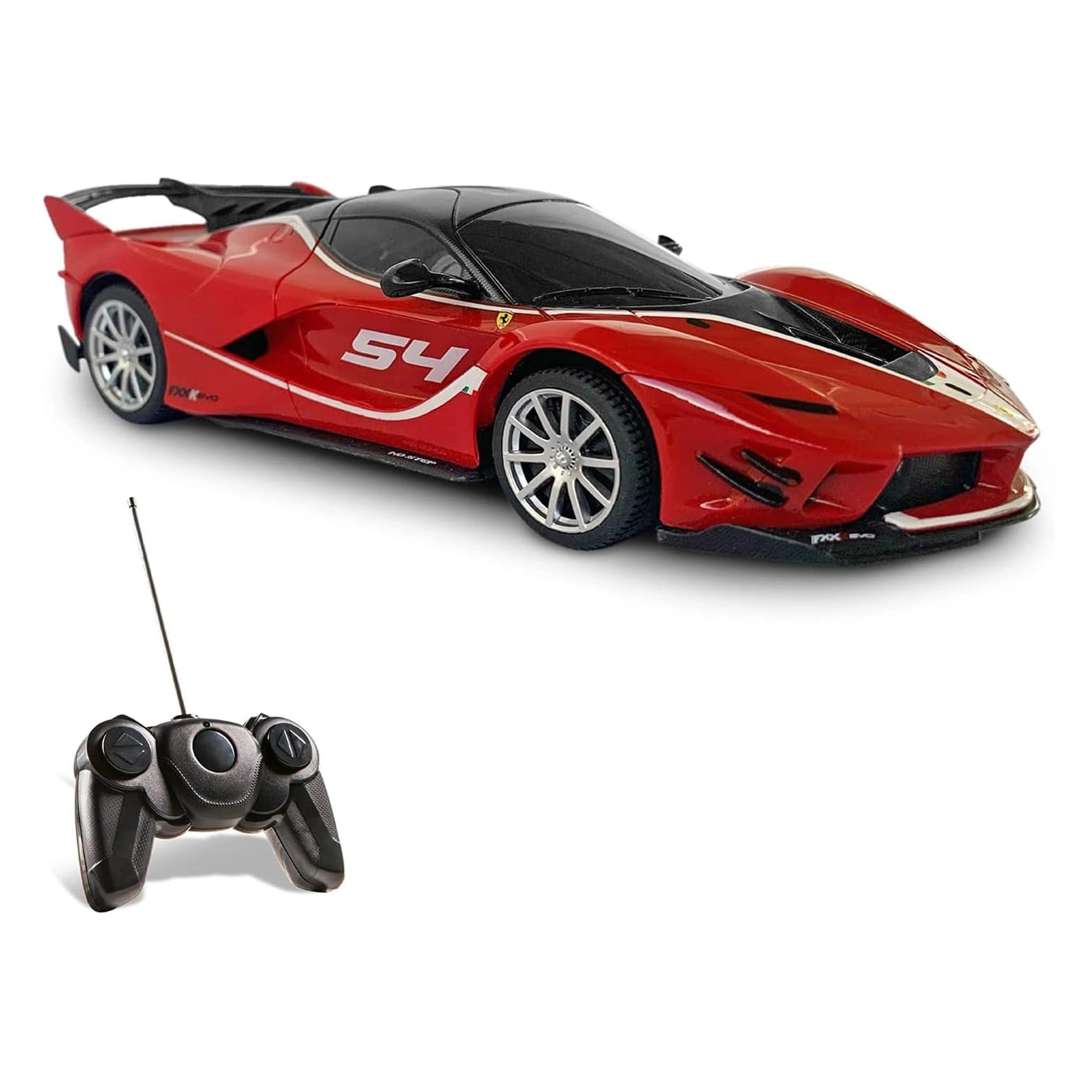 Mondo - Ferrari FXX K EVO Radio-Controlled Radio-Controlled 2.4 GHz 1:24 Full Function with Lights and Opening Doors - Play Vehicles