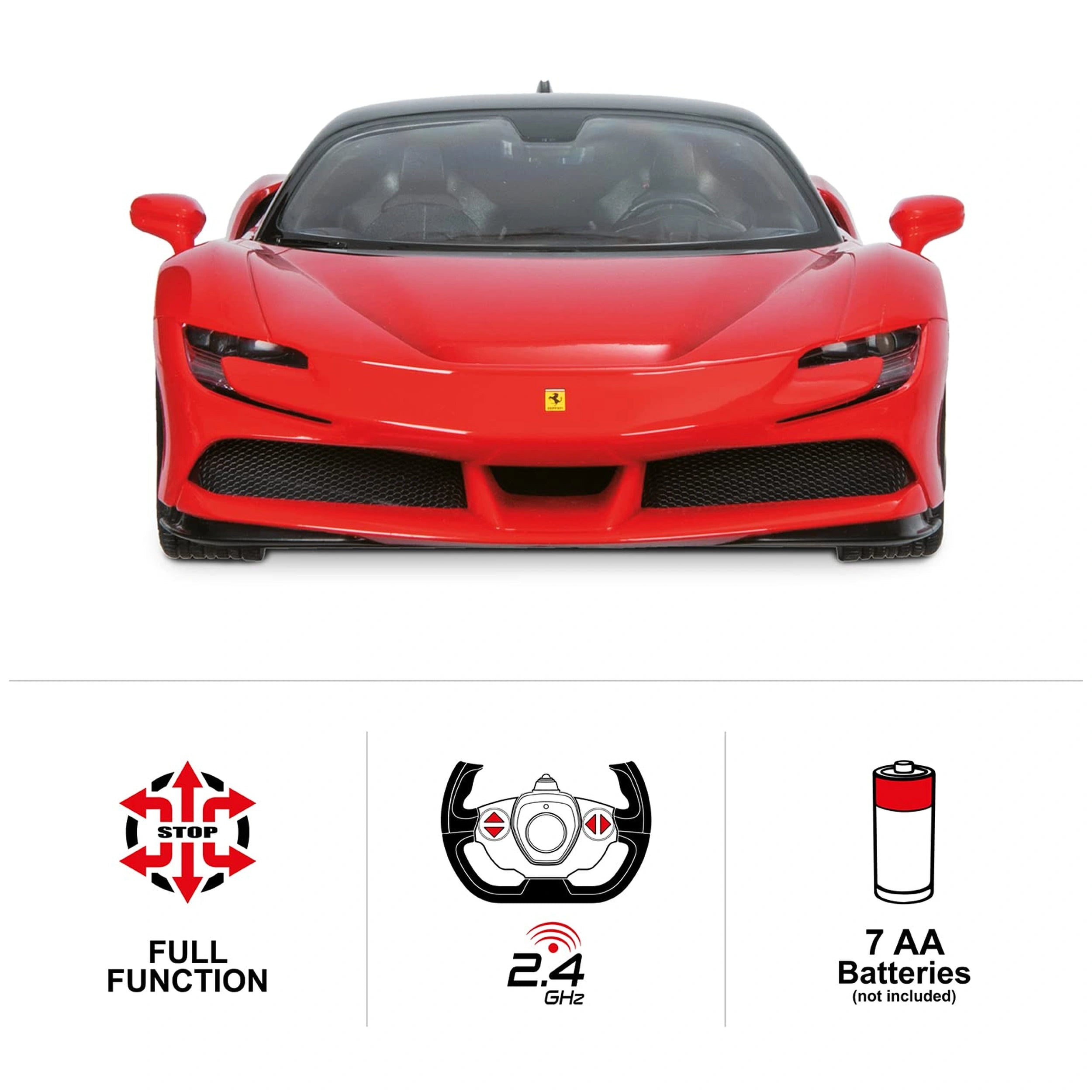 Mondo - Ferrari SF 90 Radio-Controlled 2.4 GHz 1:14 Full Function - Play Vehicles