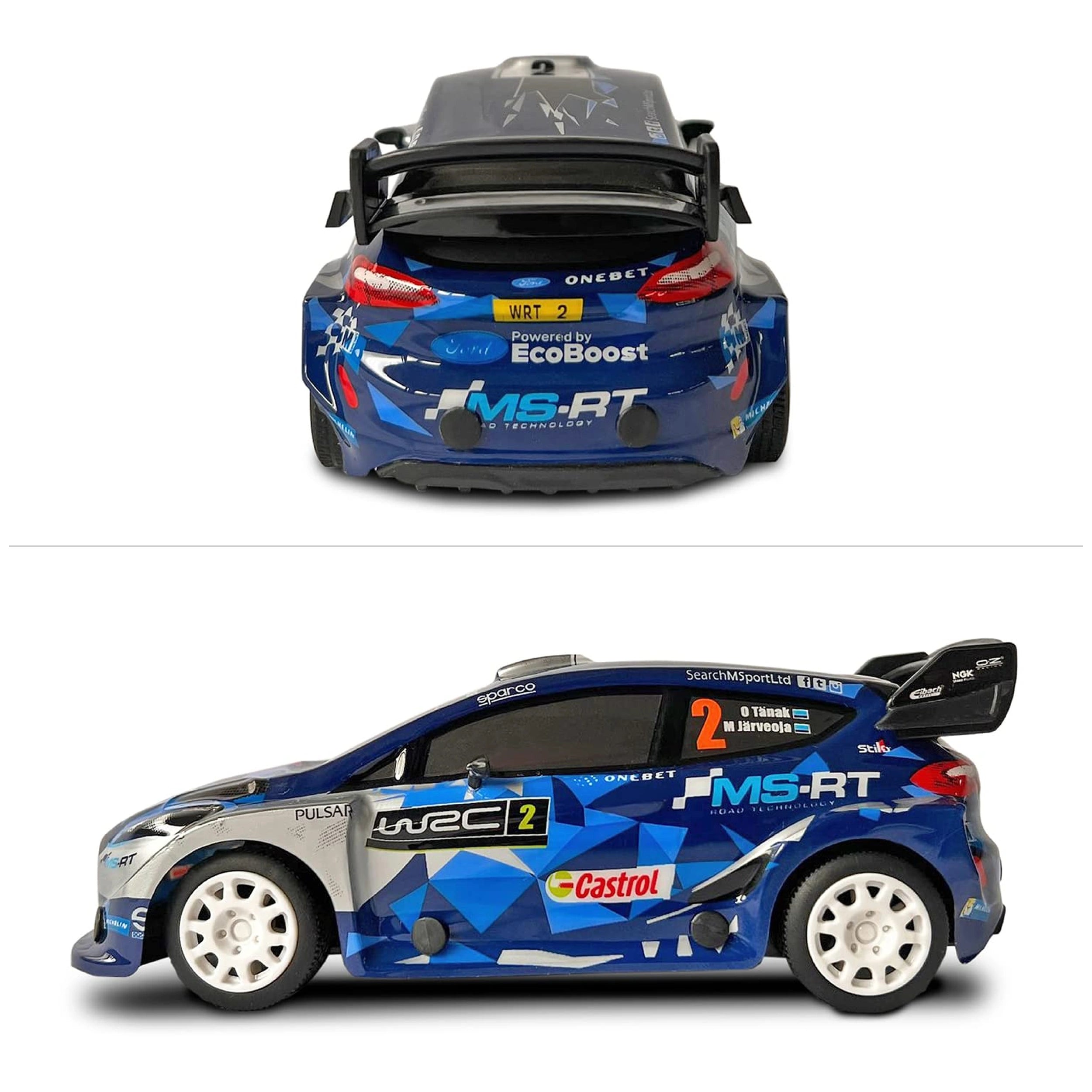 Mondo - Ford Fiesta WRC Control Remoto 2.4 GHz 1:24 Función Completa con Carrocería de Lexan - Vehículos de Juego