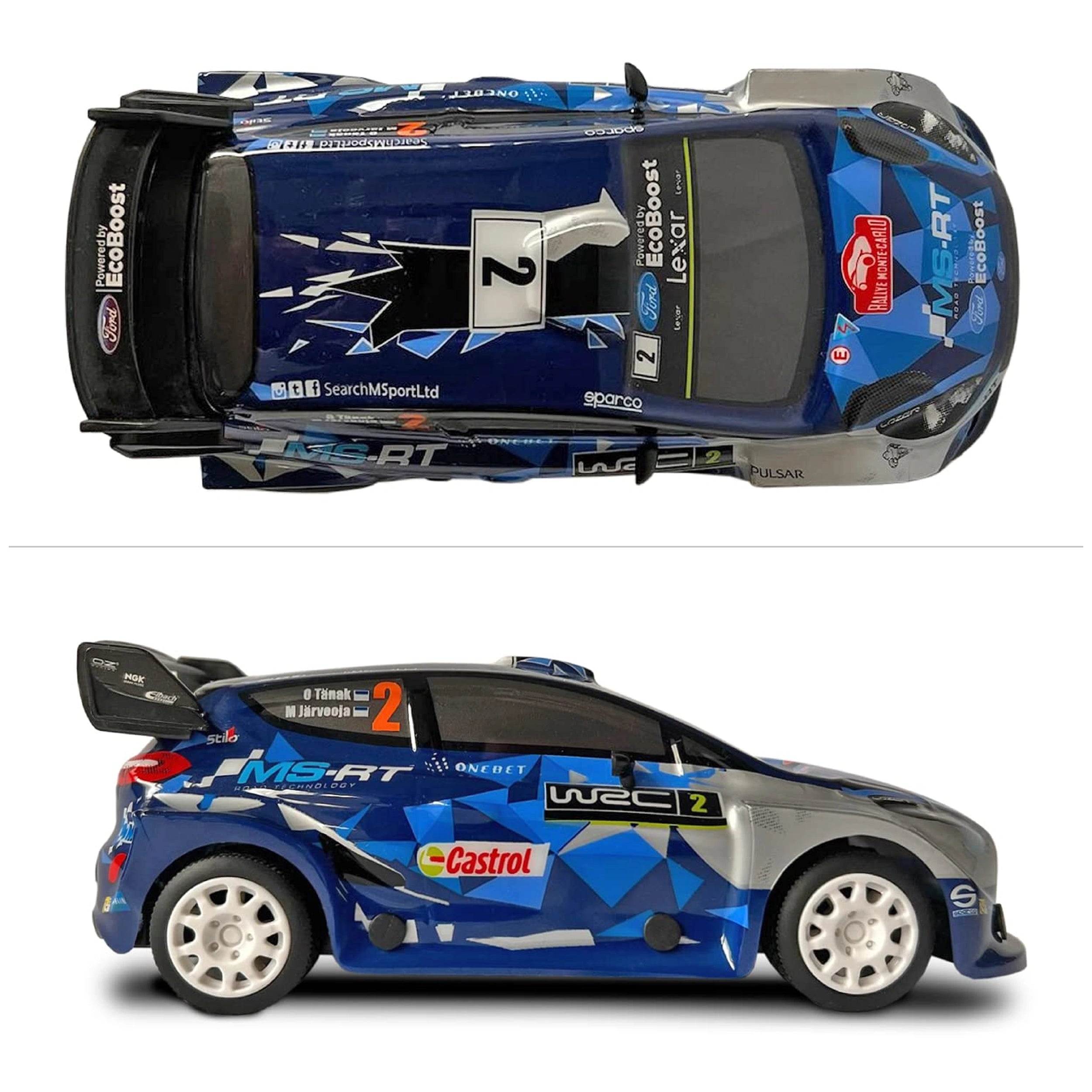 Mondo - Ford Fiesta WRC Control Remoto 2.4 GHz 1:24 Función Completa con Carrocería de Lexan - Vehículos de Juego