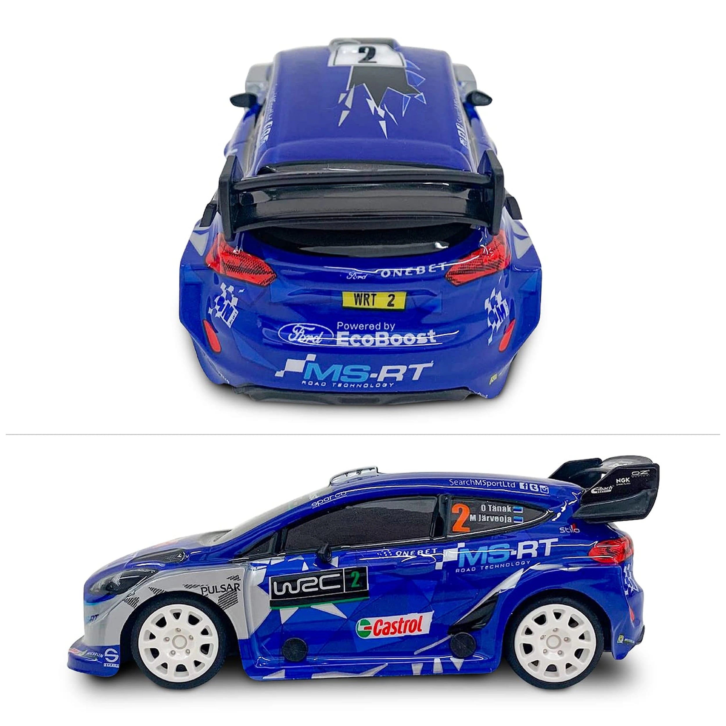 Mondo - Ford Fiesta WRC Control Remoto 2.4 GHz 1:28 Función Completa con Carrocería de Lexan - Vehículos de Juego