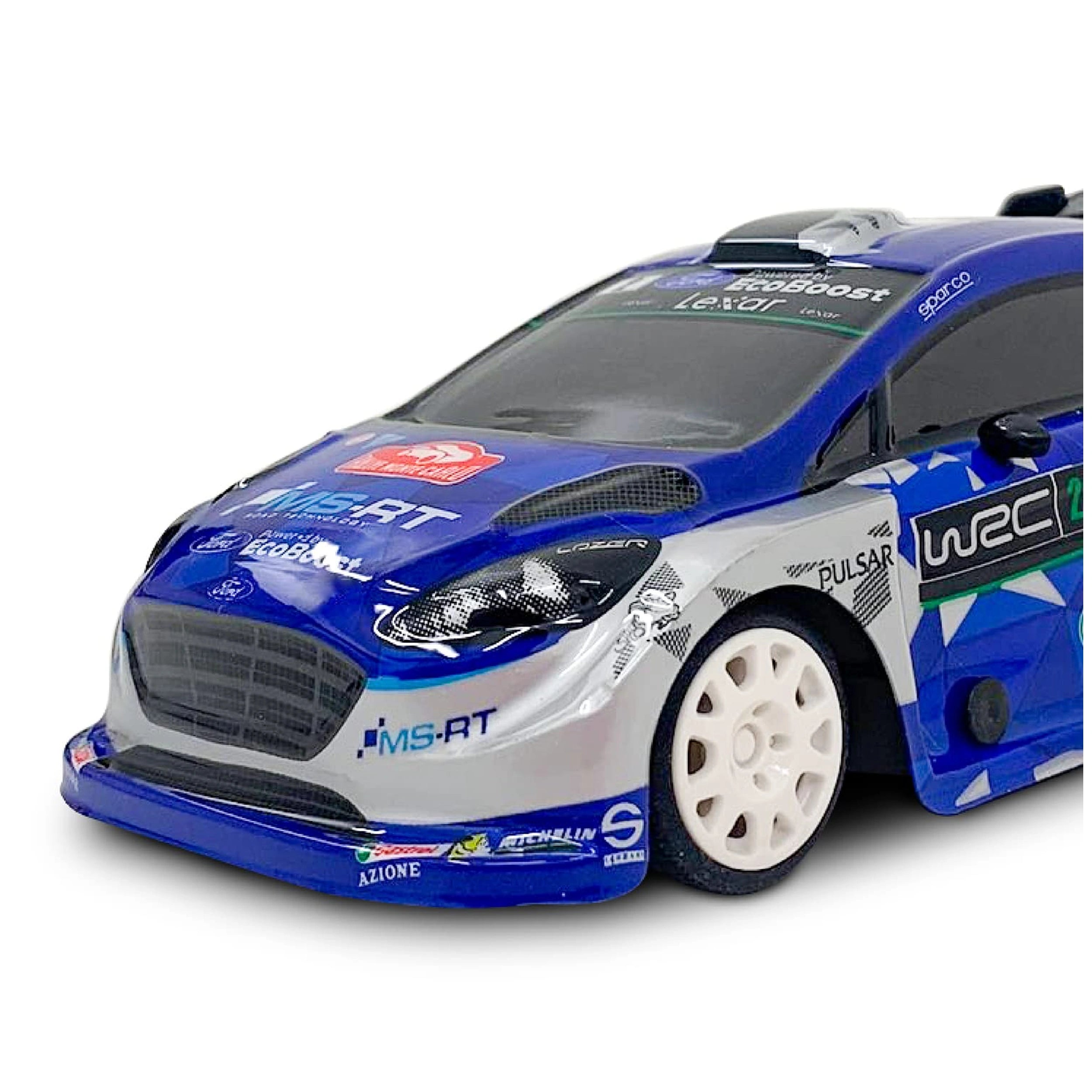 Mondo - Ford Fiesta WRC Control Remoto 2.4 GHz 1:28 Función Completa con Carrocería de Lexan - Vehículos de Juego