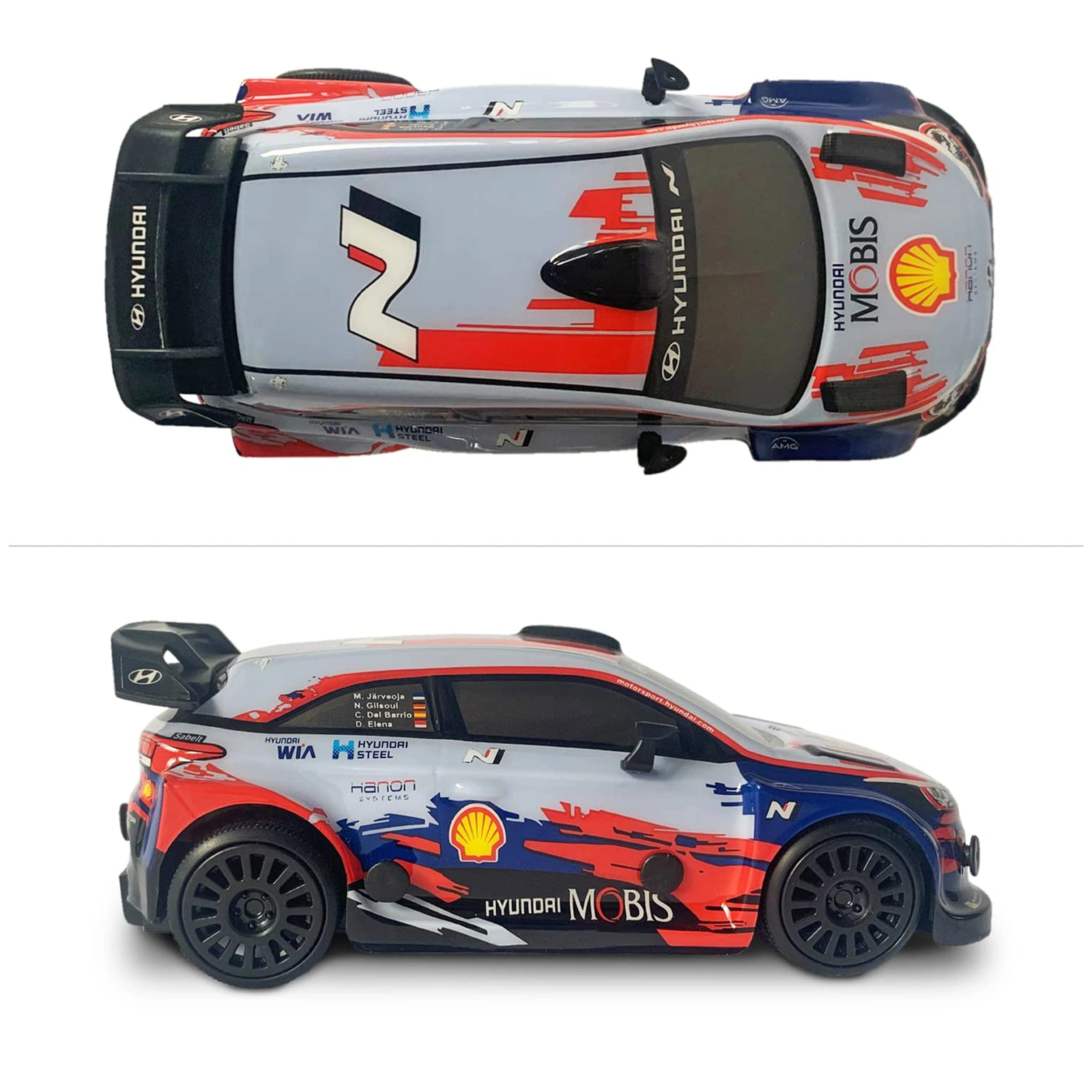 Mondo - Hyundai I20 WRC Radio-Controlled 2.4 GHz 1:28 Full Function with Lexan Body - Play Vehicles