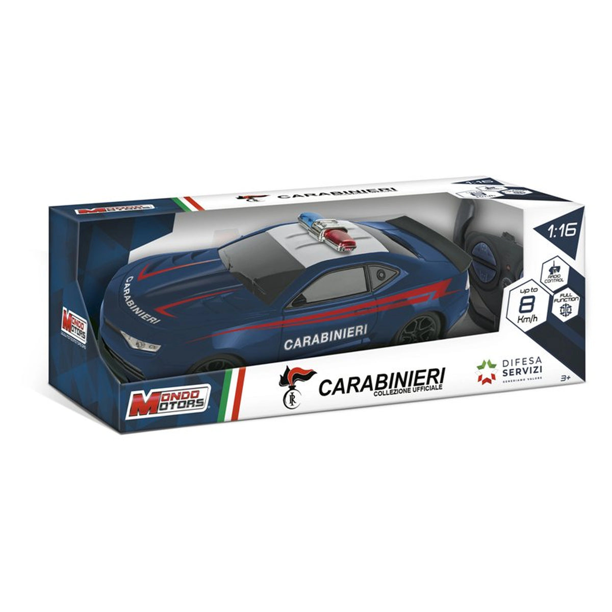 Mondo Motors - Coche de Control Remoto Carabinieri 1:16 - Vehículos de Juego