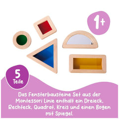Montessori - Set de Bloques de Construcción para Ventanas - Juguetes Educativos
