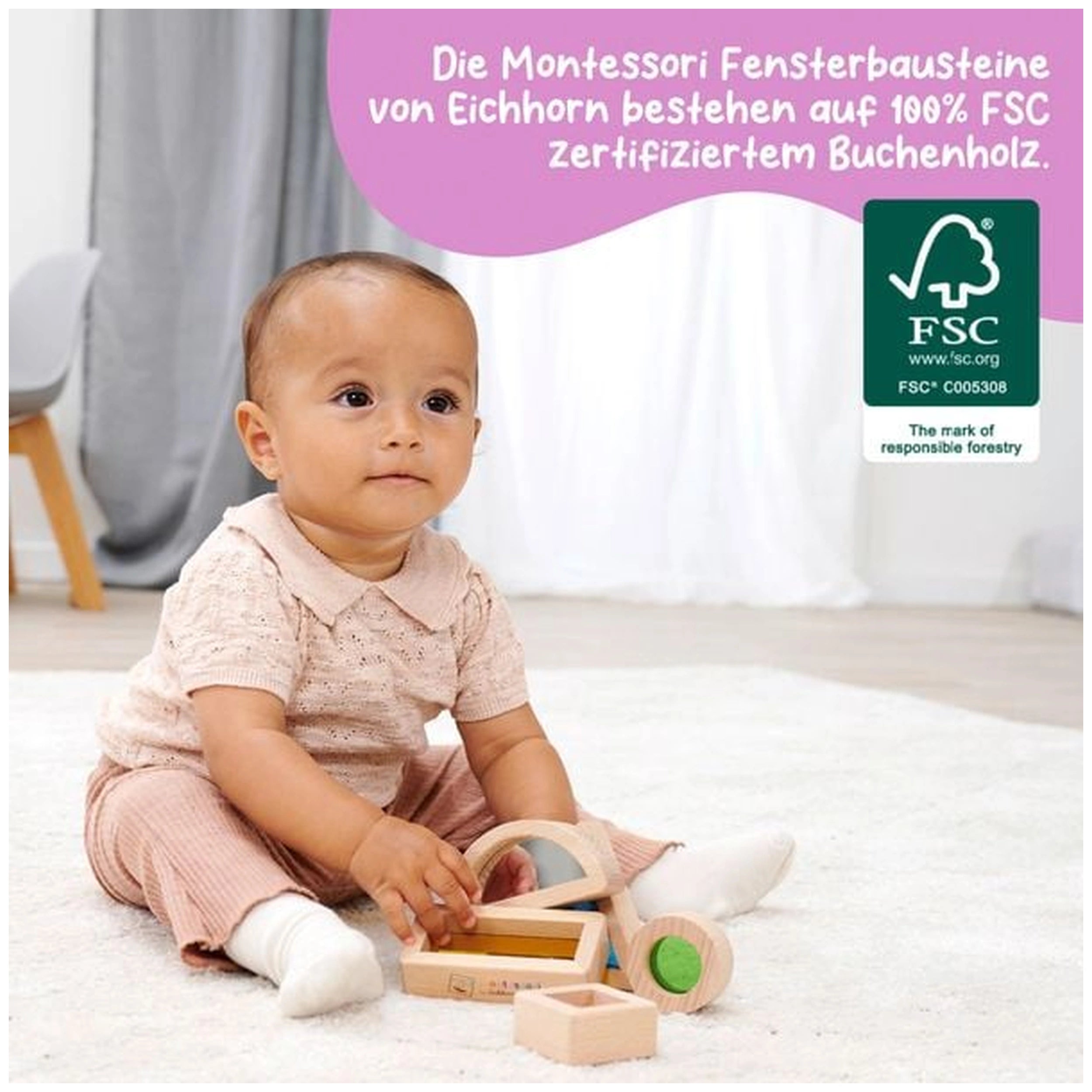 Montessori - Set de Bloques de Construcción para Ventanas - Juguetes Educativos