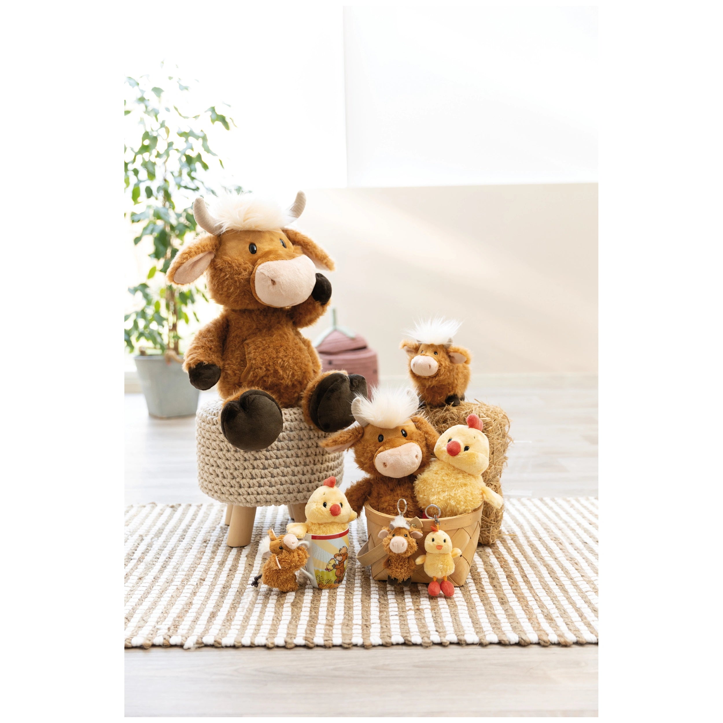 NICI - Farm-Friends-Highland-Cattle-Keychains
