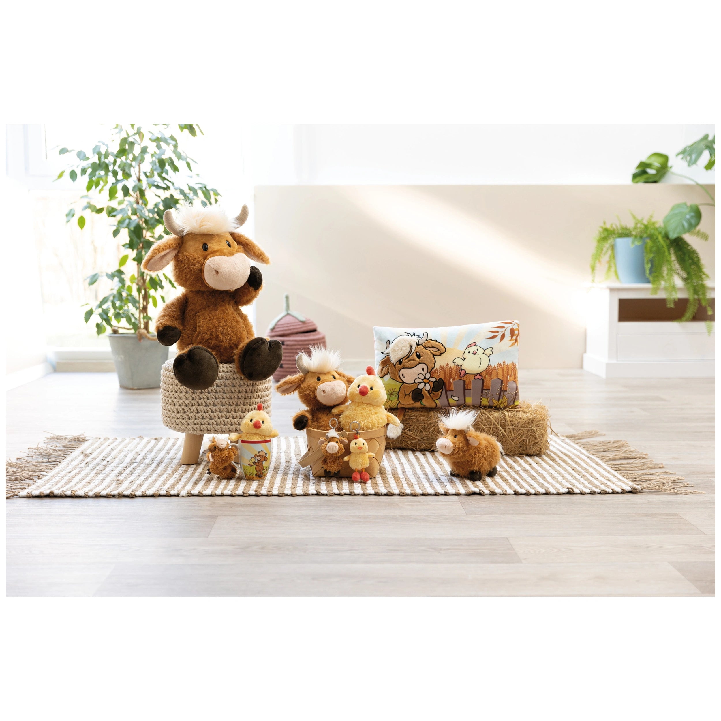 NICI - Amigos de la Granja - Ganado de las Tierras Altas - Mcmooray - Animales de Peluche