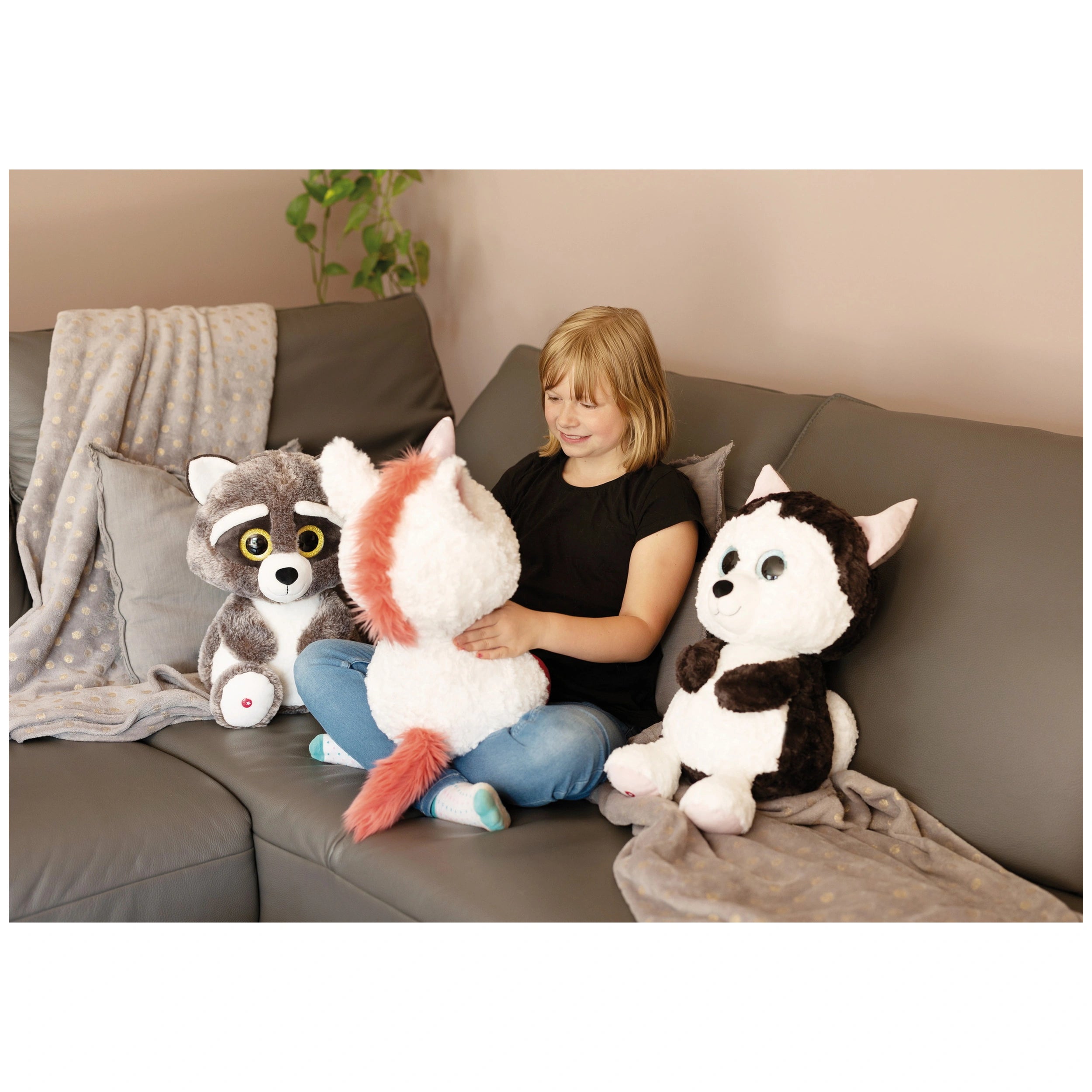 NICI - Glubschis - Juguete de peluche Husky Barkley 45 cm - Animales de peluche