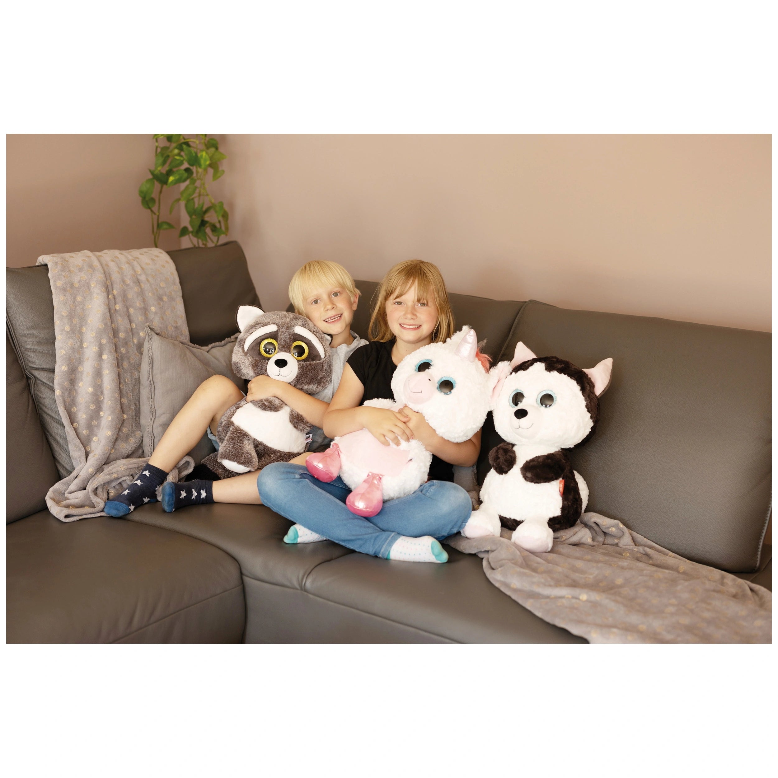 NICI - Glubschis - Juguete de peluche Husky Barkley 45 cm - Animales de peluche