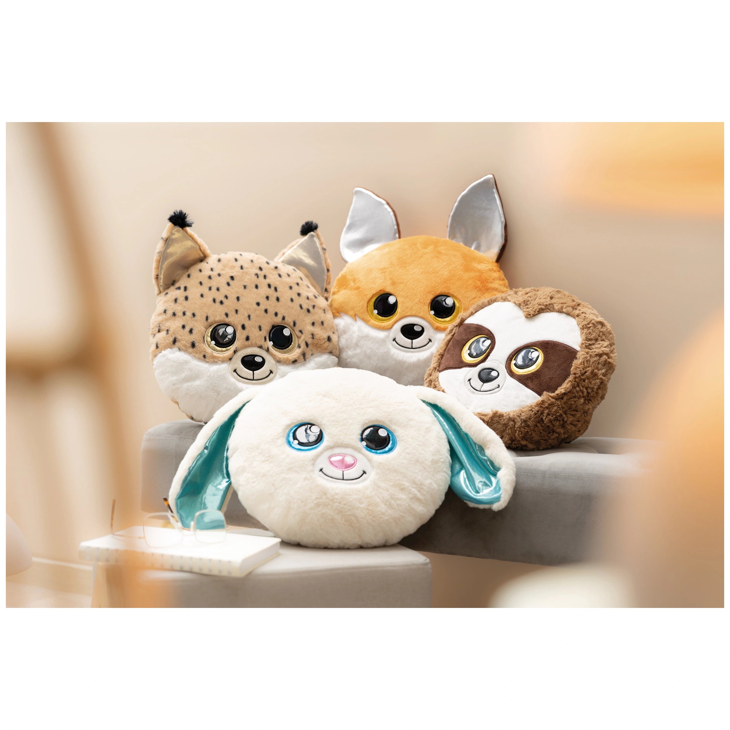 NICI - Cojín Figural Glubschis Zorro Runizzi 32X32 Cm - Animales de Peluche