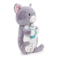 NICI - Homies - Juguete de peluche gato gris pez Nici verde animales de peluche