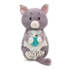 NICI - Homies - Juguete de peluche gato gris pez Nici verde animales de peluche