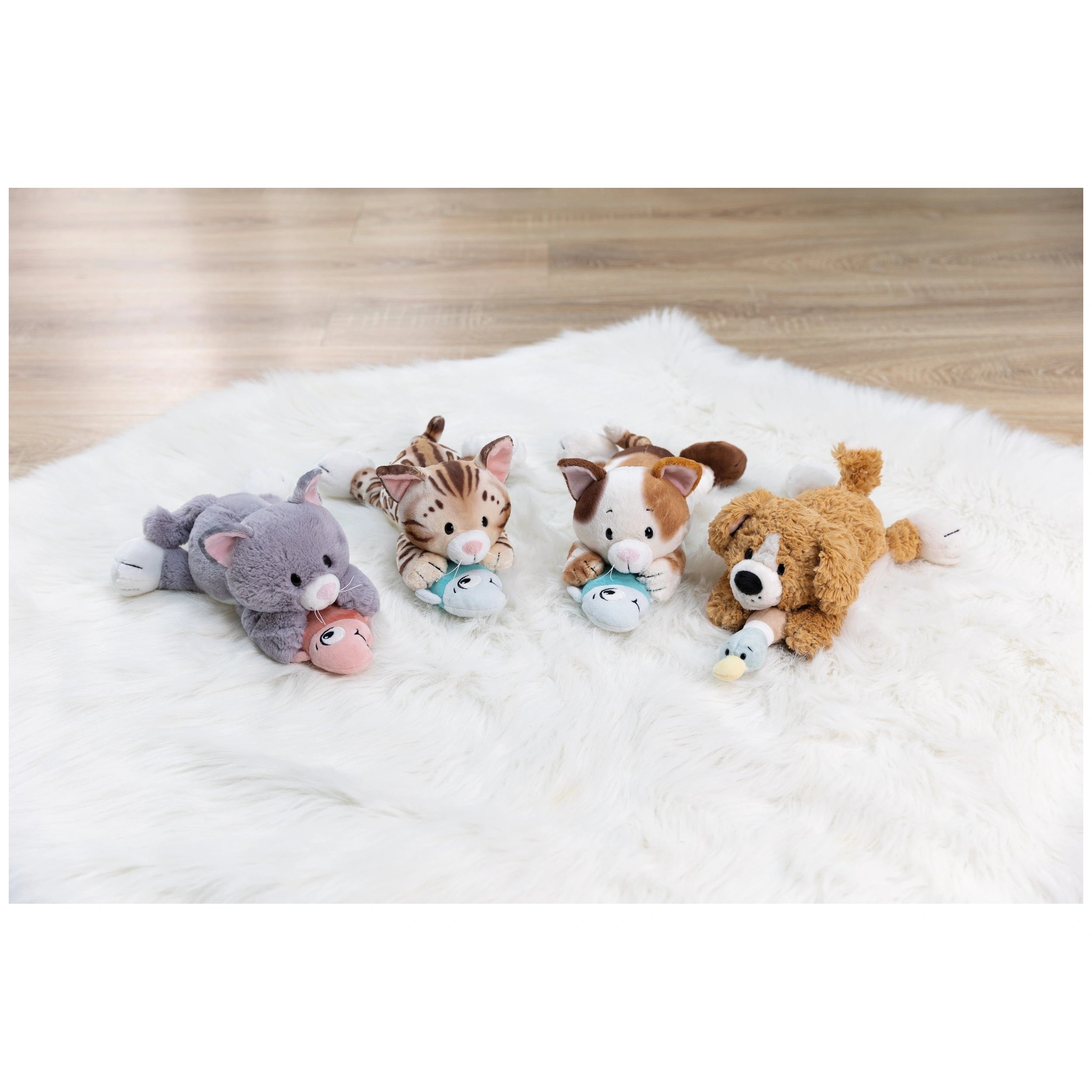 NICI - Homies - Juguete de peluche gato calico acostado
