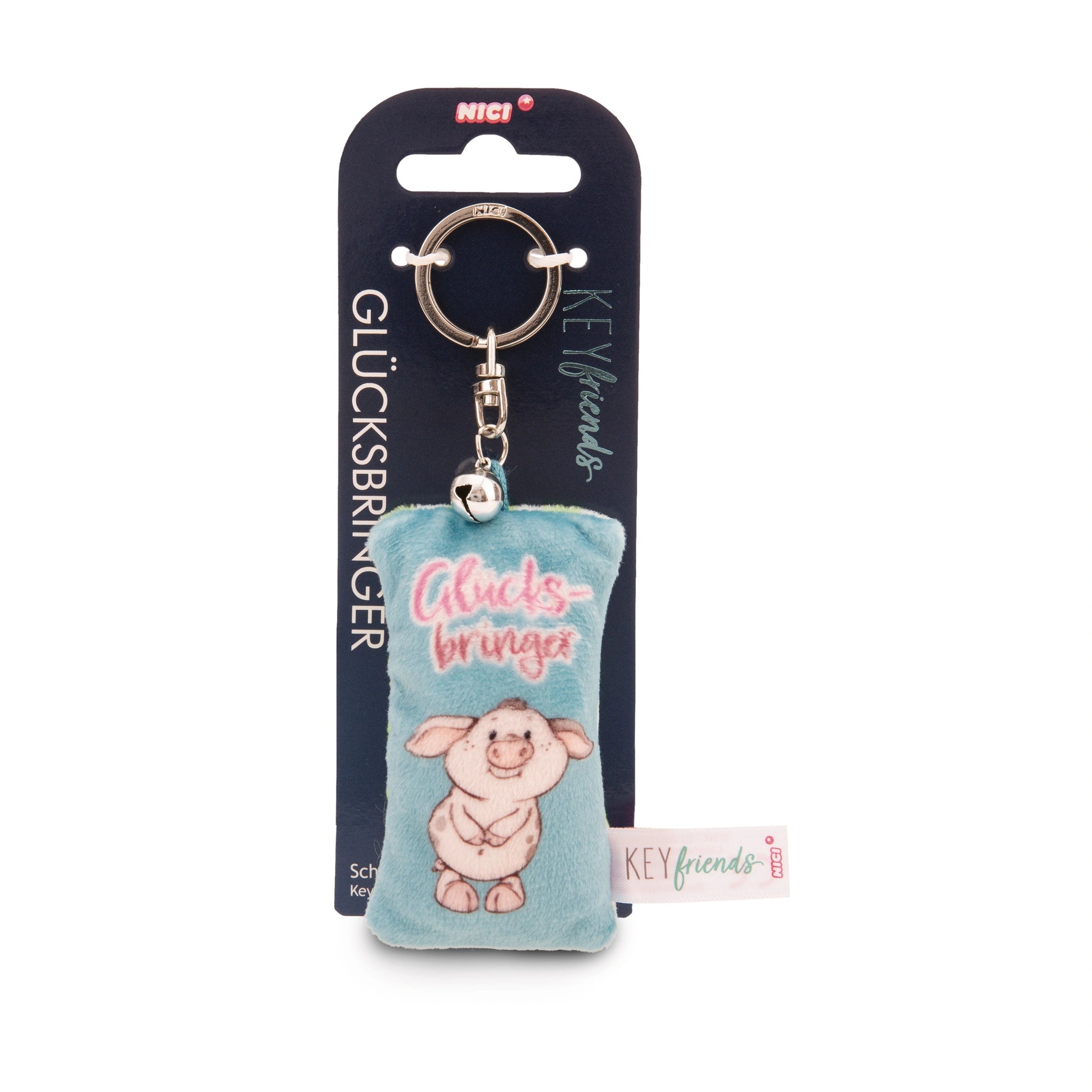 NICI - Amigos Clave - Llavero - Mini Cojín de Peluche - Coleccionables