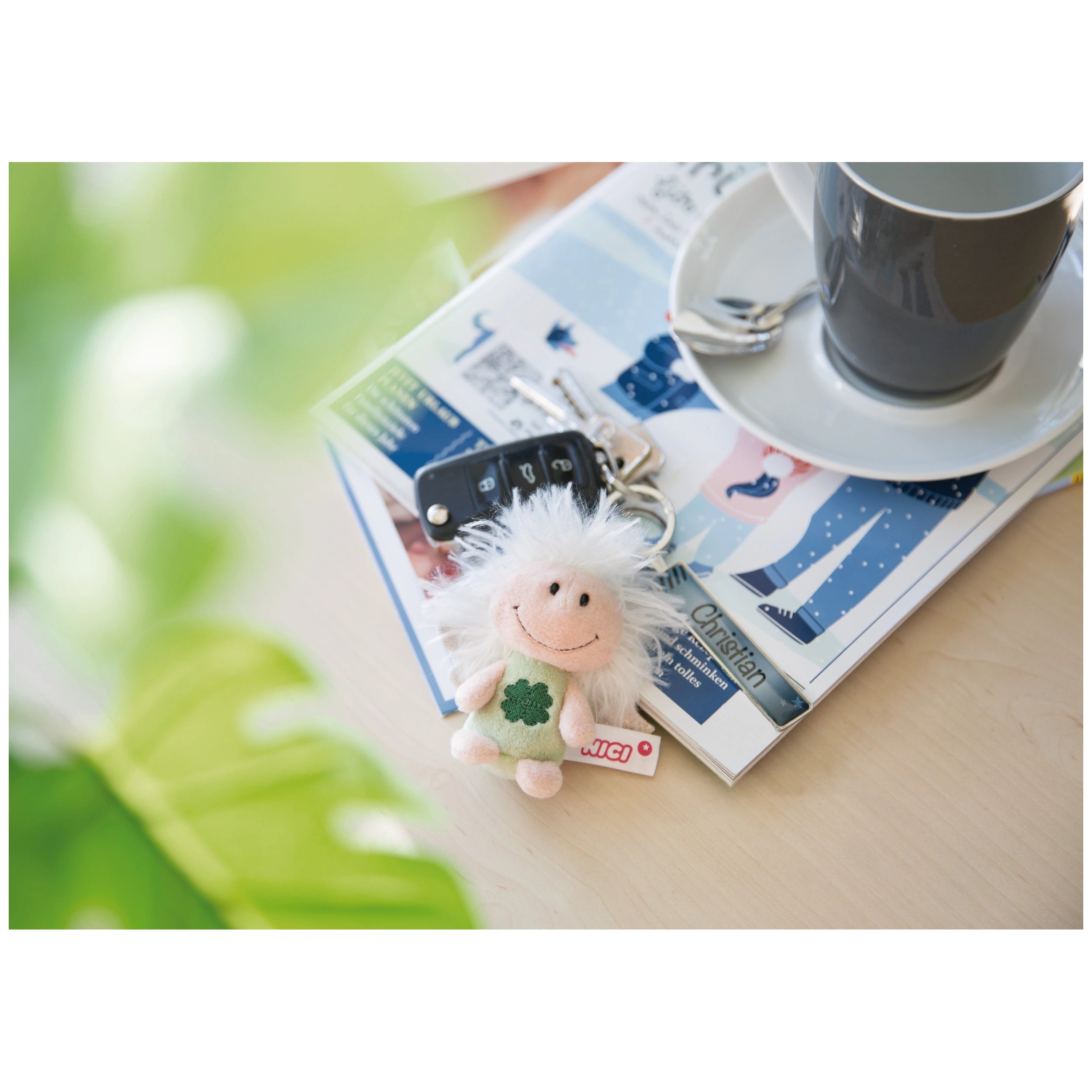 NICI - Keyring-Guardian-Angel-With-Symbol-Cloverleaf-Action-Toy-Figures