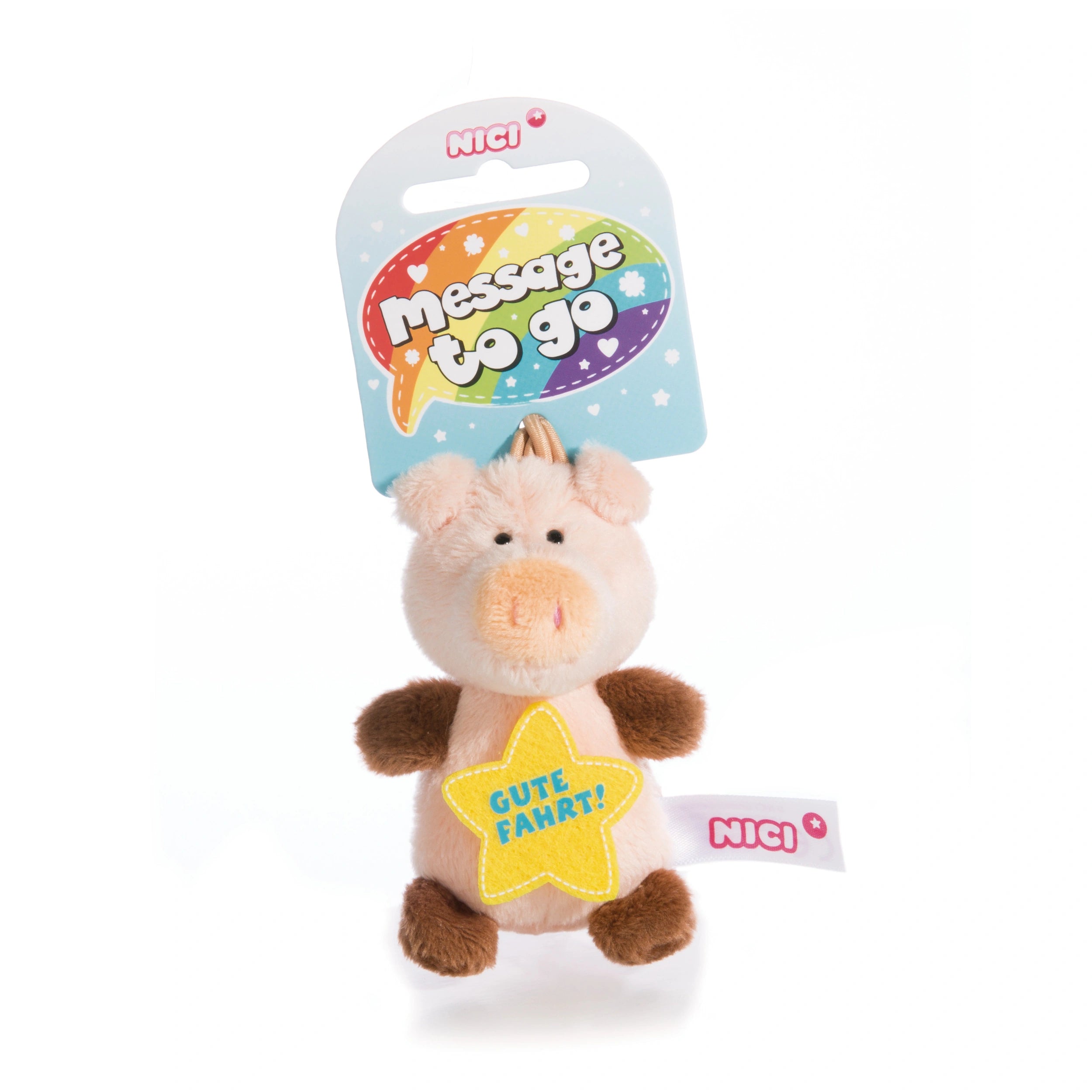 NICI - Message-To-Go-Soft-Toy-Pig-Stuffed-Animals