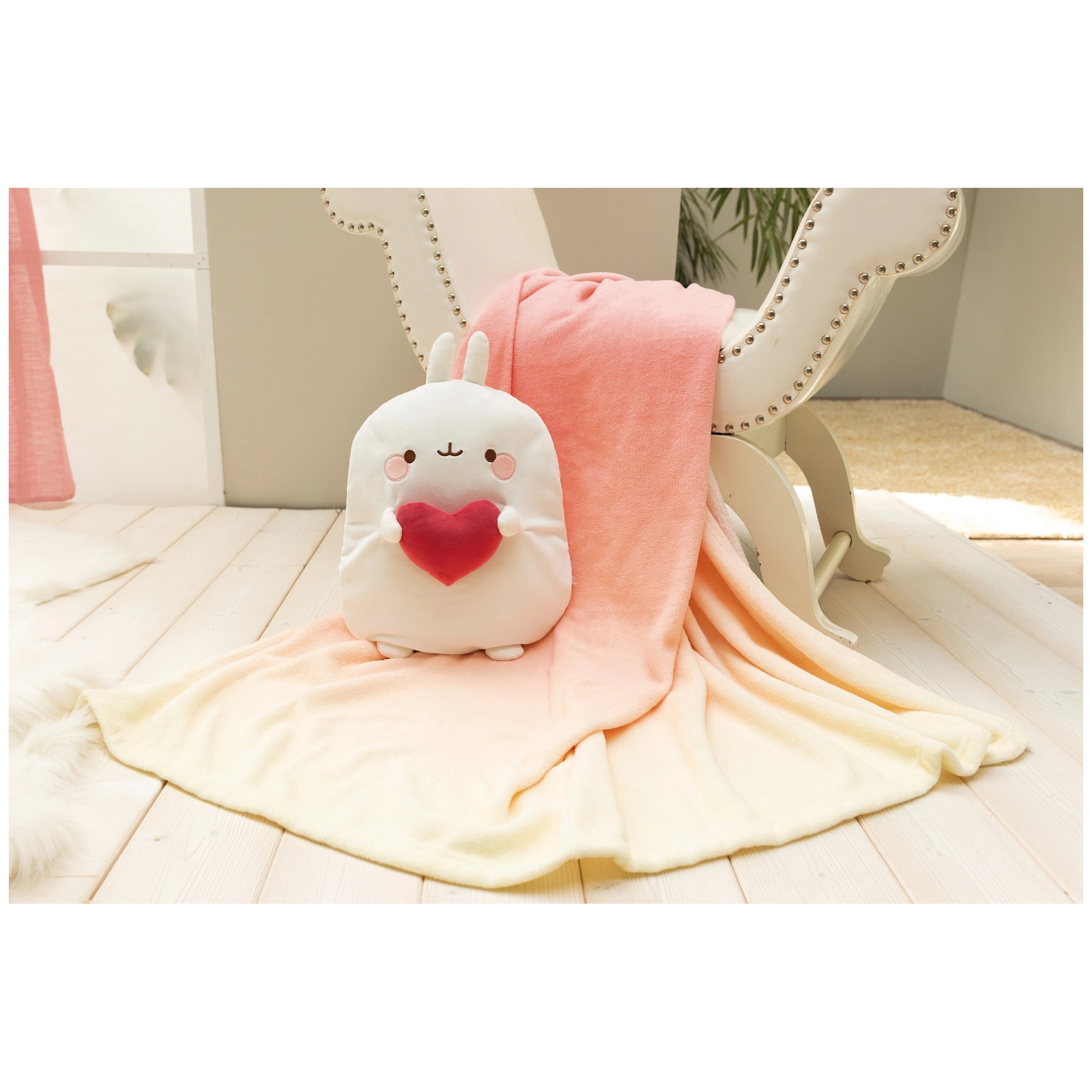 NICI - Manta de forro Molang - Animales de peluche