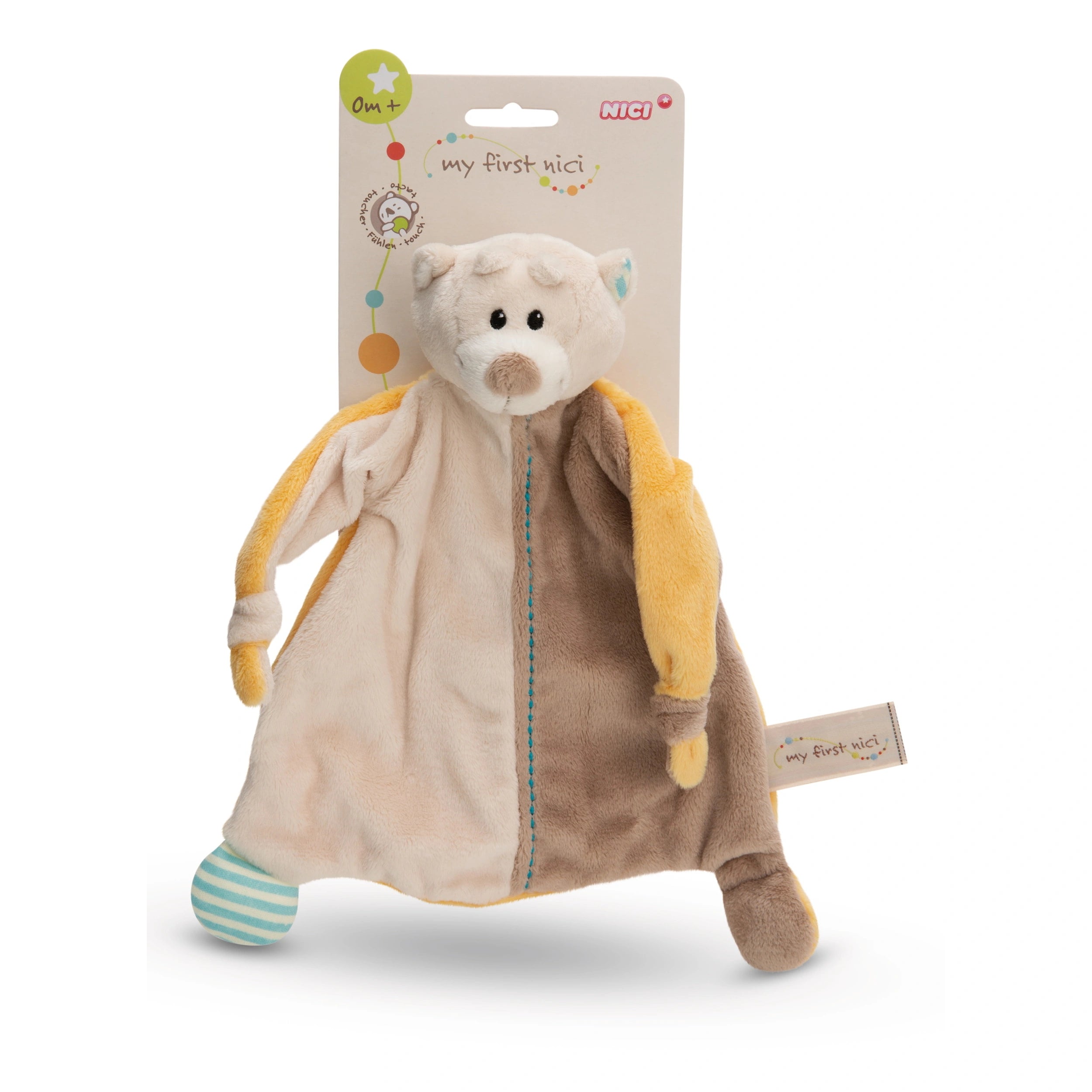 NICI - Mi Primer Osito de Tela Cuddle Cloth Taps - Animales de Peluche