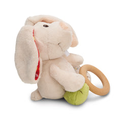 NICI - Mi Primer NICI - Conejo Griffin Tilli con Anillo de Madera - Chupetes y Mordedores