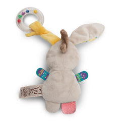 NICI - Mi Primer Sonajero de Anillo NICI Burro Muli 15 Cm - Sonajeros